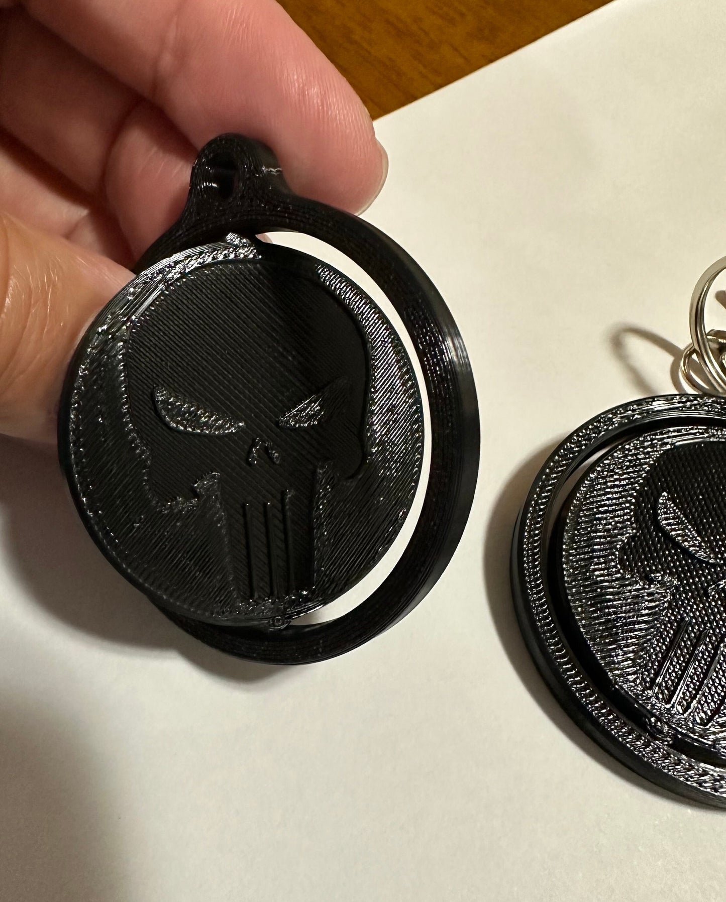 Punisher Spinner Keychain