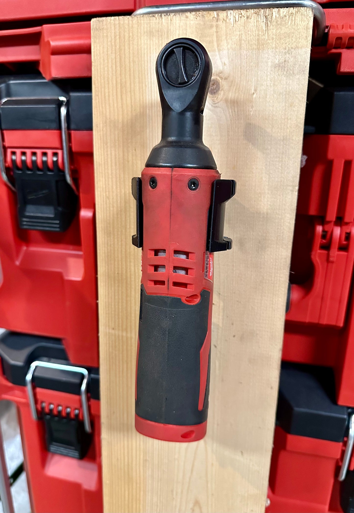 Milwaukee M12 Ratchet Wall Mount 3D Printed