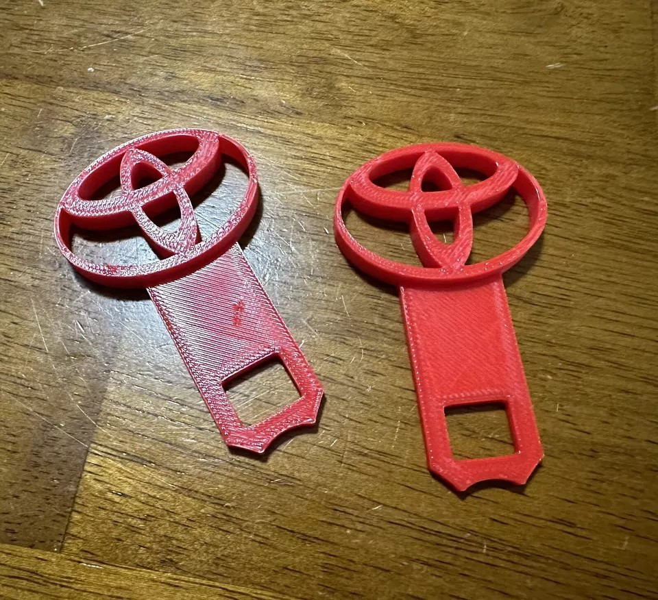 2 Universal toyota design Car Seat Belt Clips/ keychain