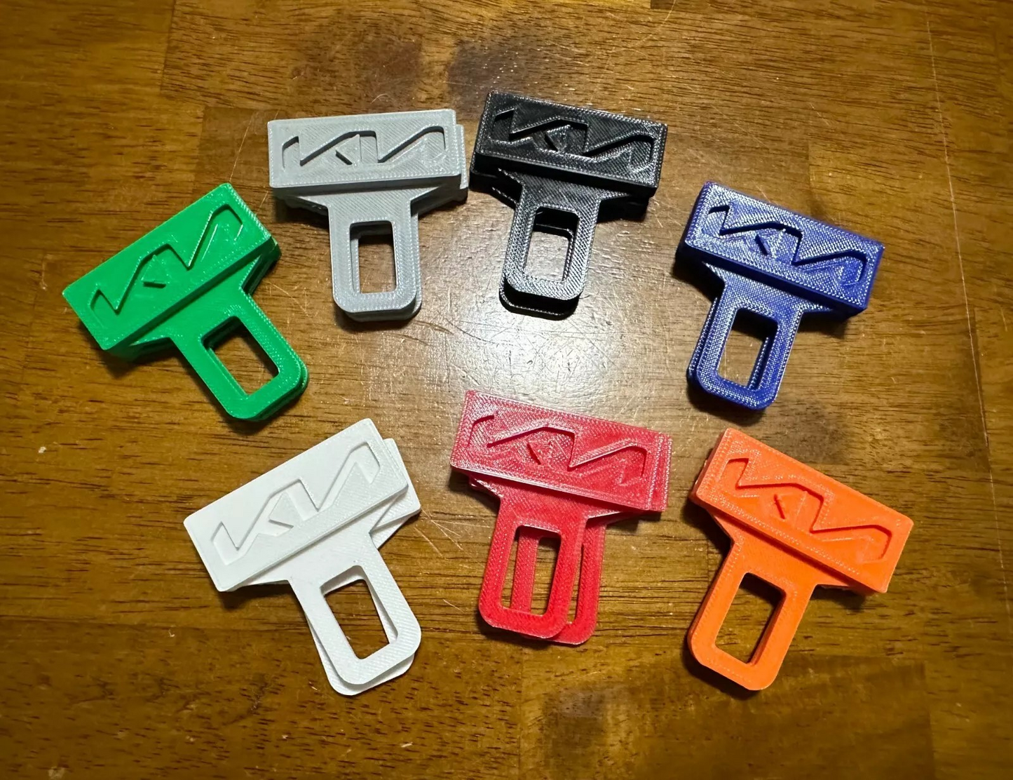 2 Universal Car Seat Belt Buckle Clip Kia Design /keychain Kia