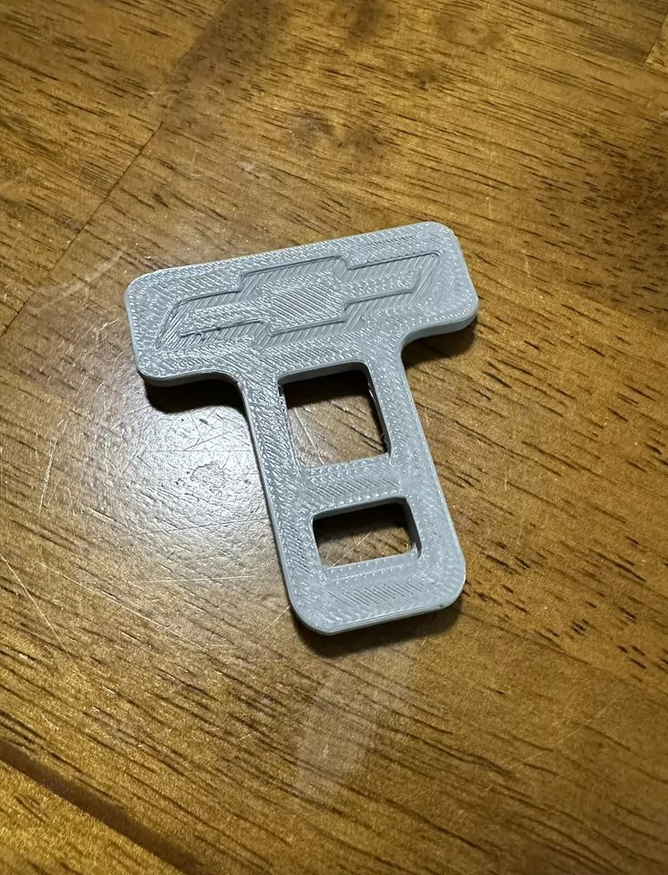 2 Universal Car Seat Belt Buckle Clip Chevy Design /keychain Chevy