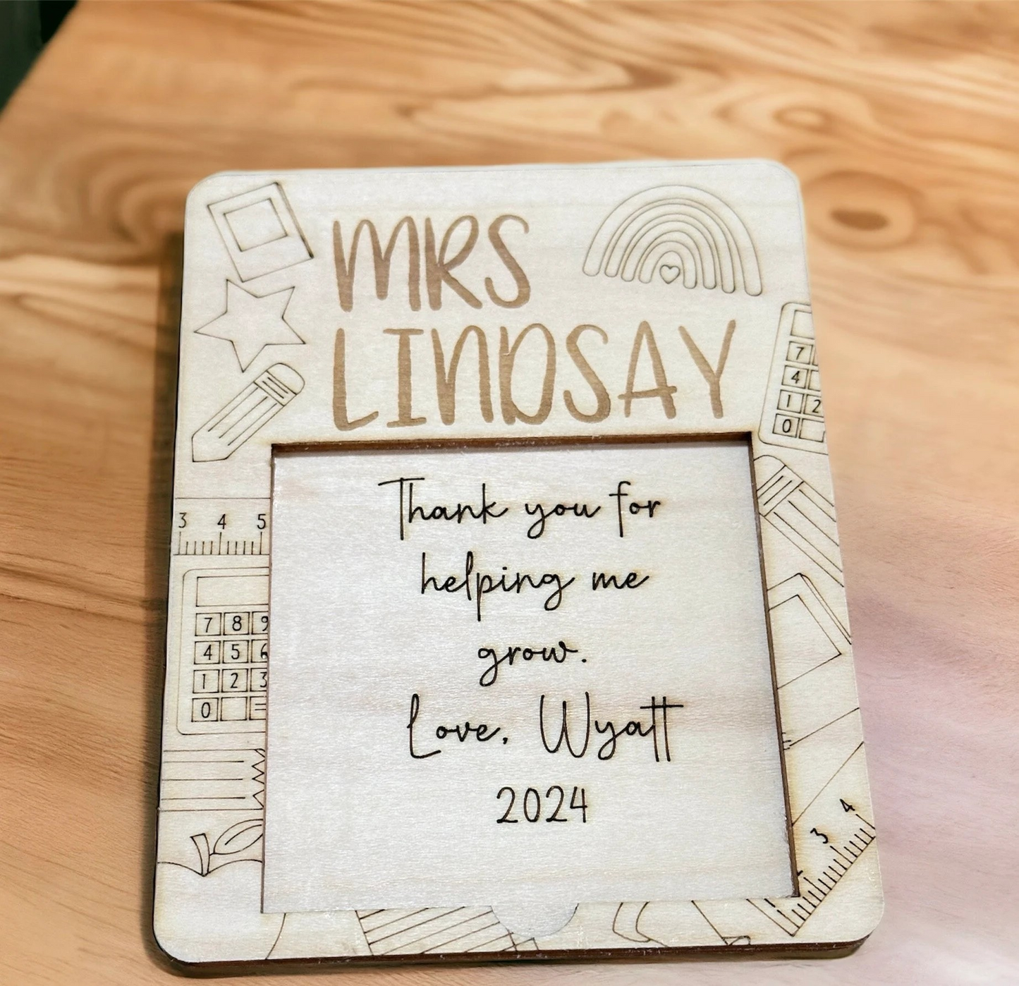 Teacher Gift Post it Note Holder