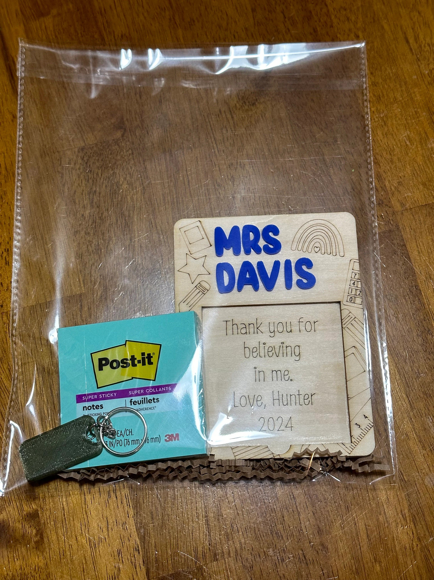 Teacher Gift Post it Note Holder