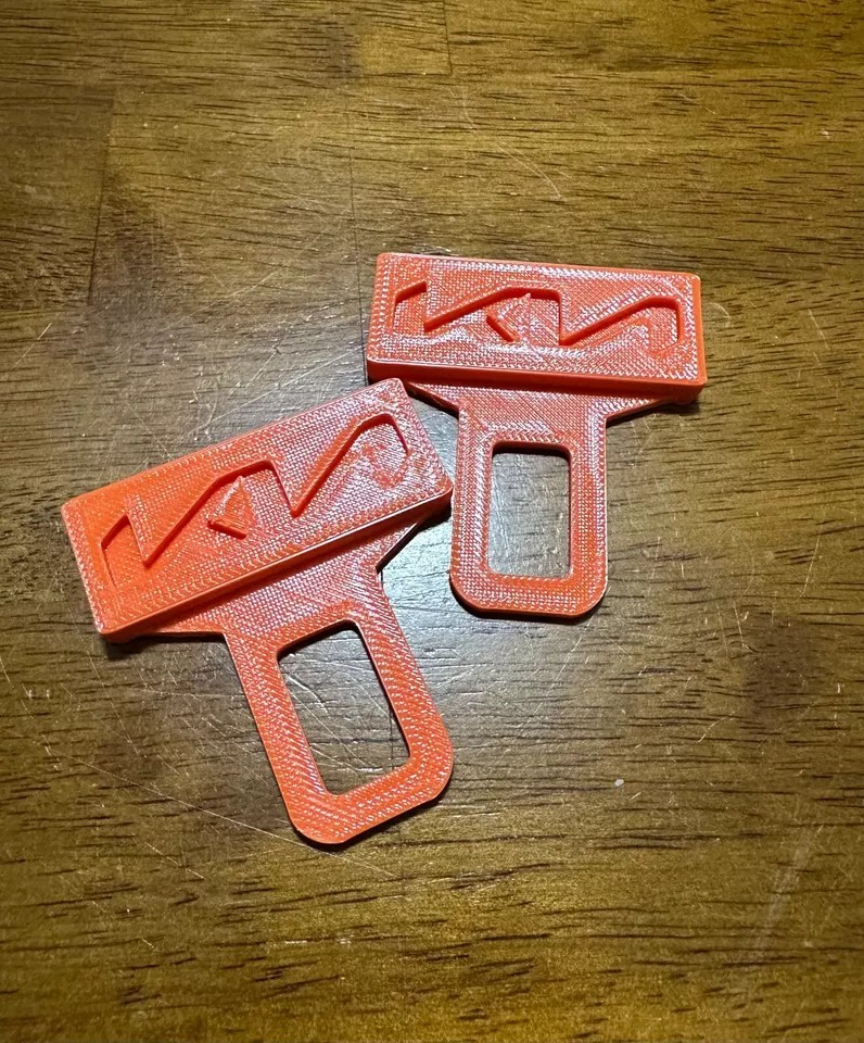 2 Universal Car Seat Belt Buckle Clip Kia Design /keychain Kia