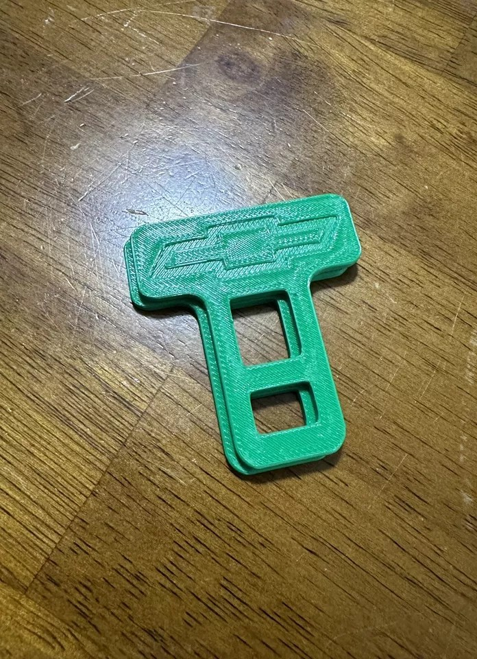 2 Universal Car Seat Belt Buckle Clip Chevy Design /keychain Chevy