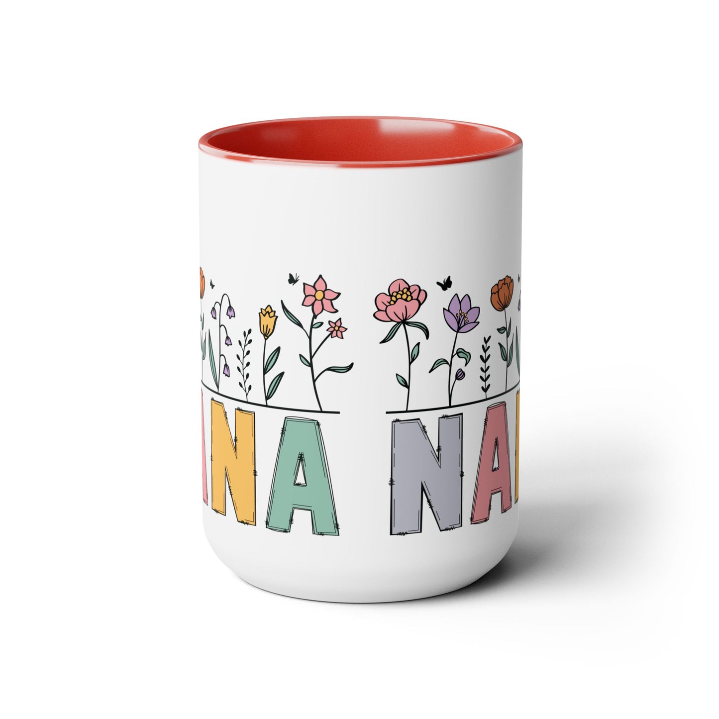 Nana Large Two-Tone Coffee Mugs, 15oz