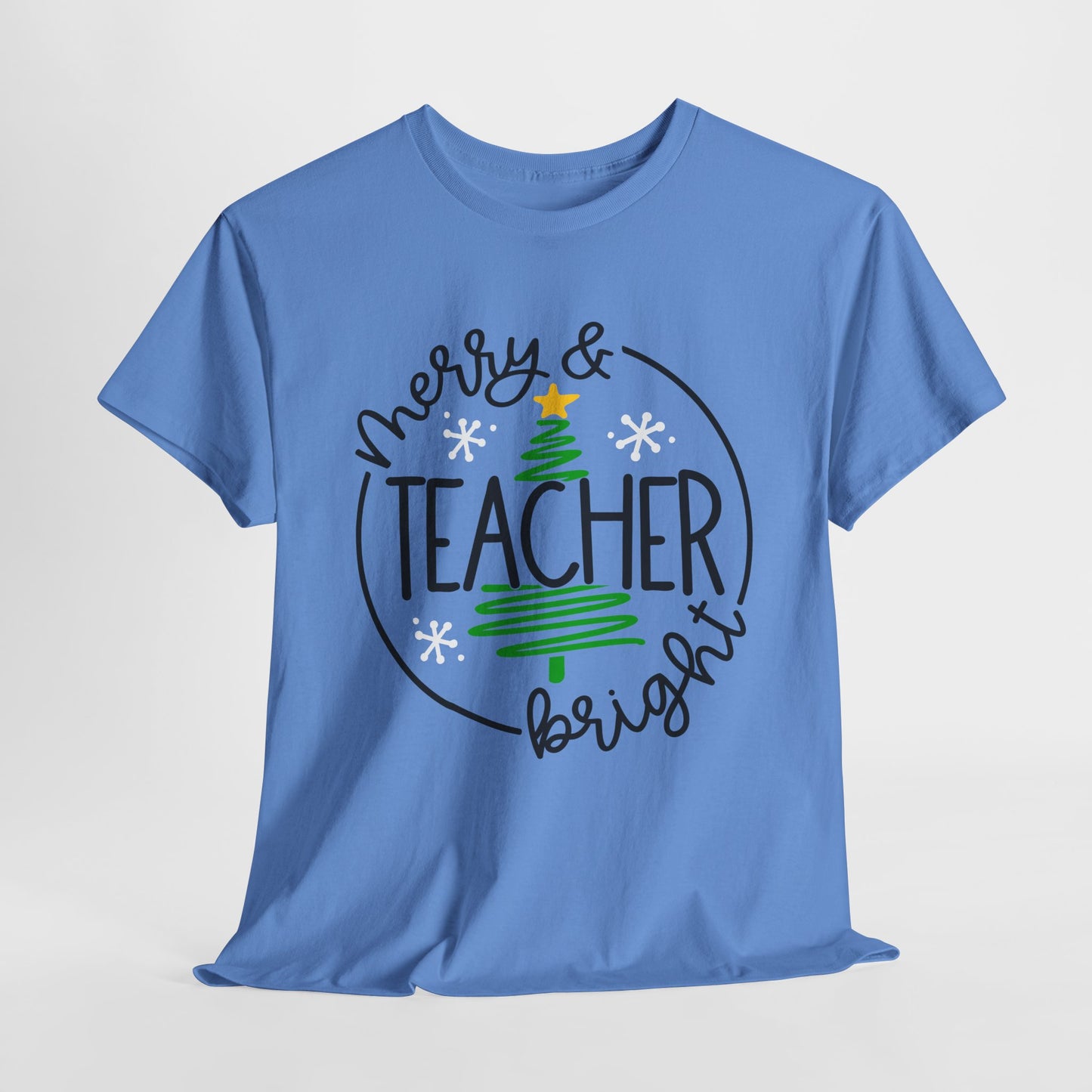 Teacher Christmas Unisex Heavy Cotton Tee/Teacher Holiday Shirt