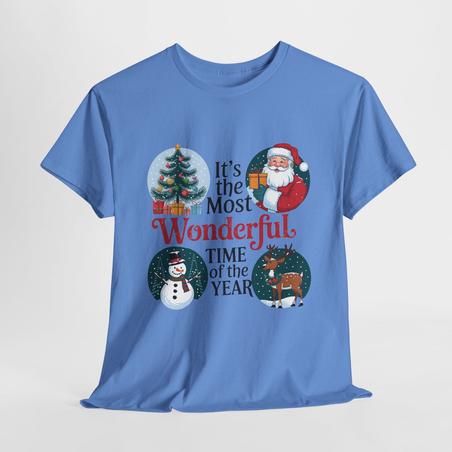 Retro Christmas Tee Unisex Heavy Cotton Tee/Retro Holiday Tee