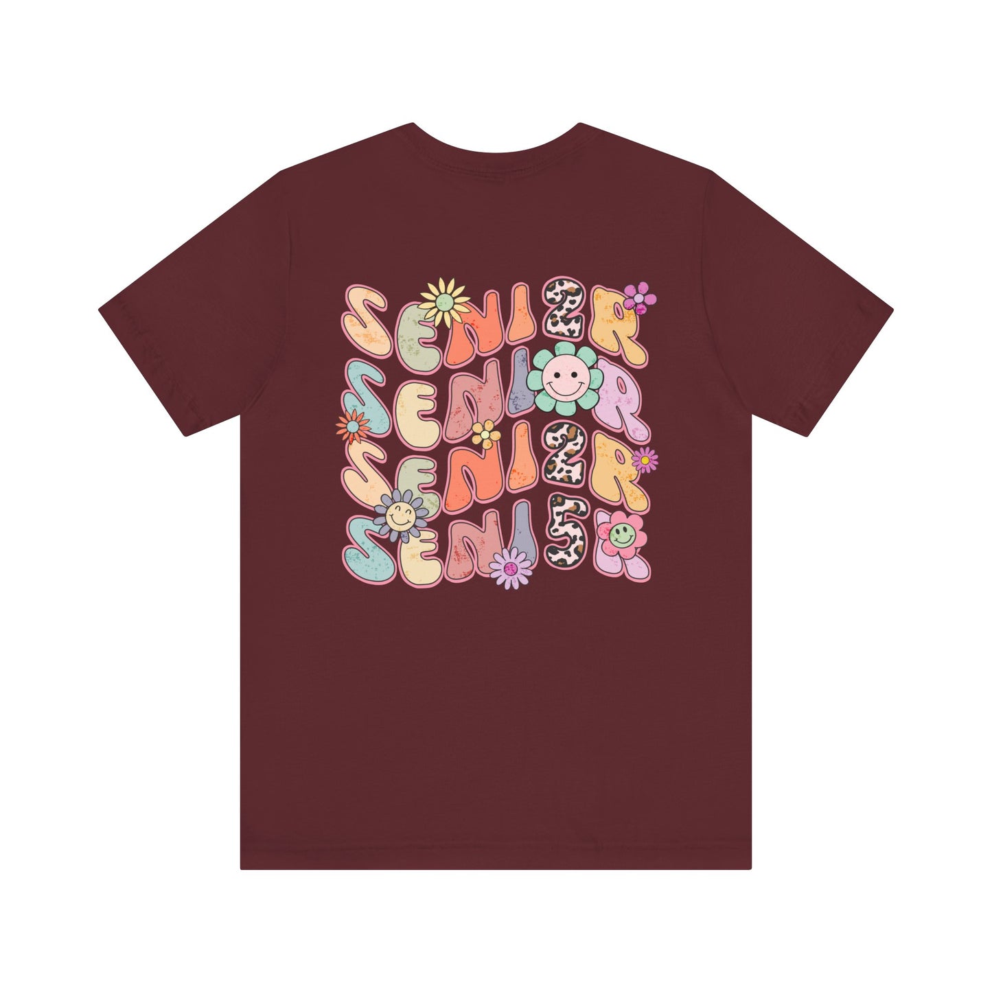 Senior 2025 Bella Canvas Unisex Garment-Dyed T-shirt/Front and back design/Senior 2025/Class of 2025/Graduation class of 2025/gift for her