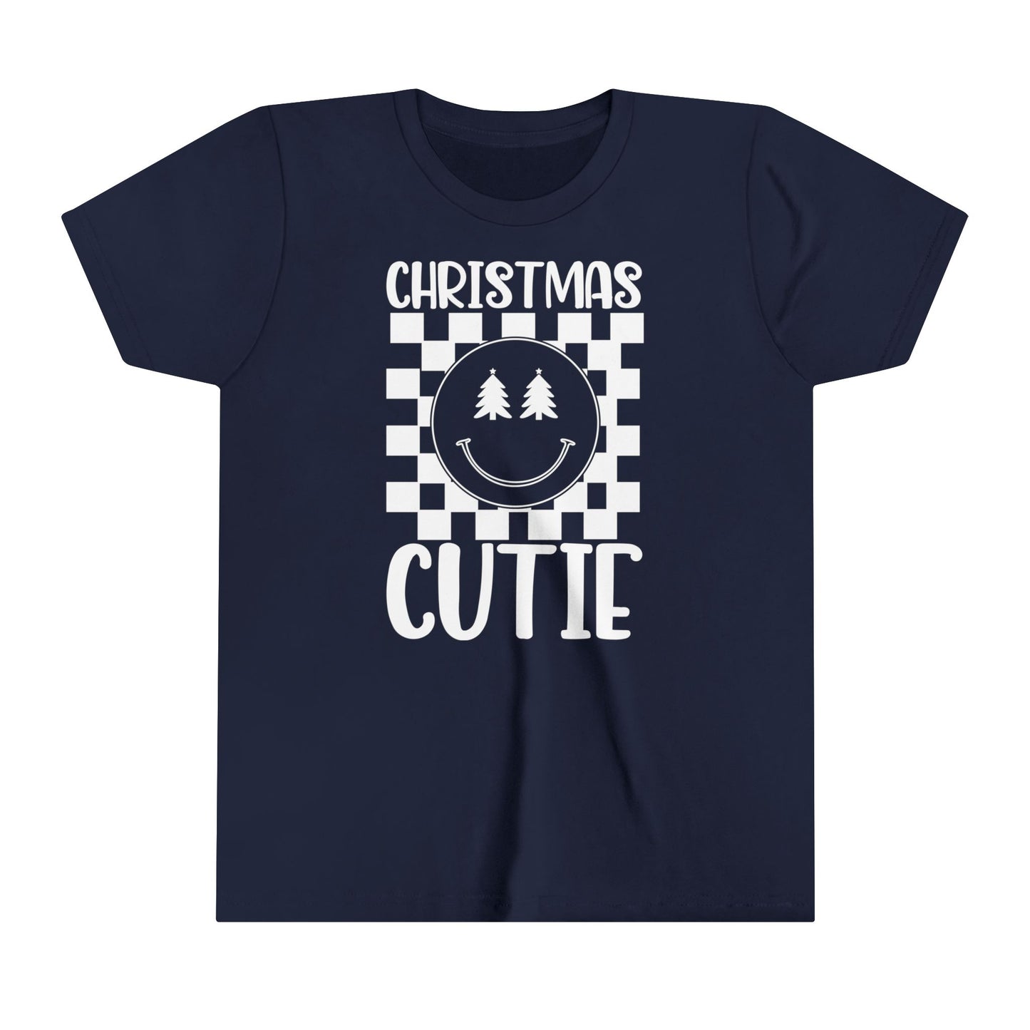 Christmas Cutie Youth Short Sleeve Tee/Retro Christmas Kids shirt