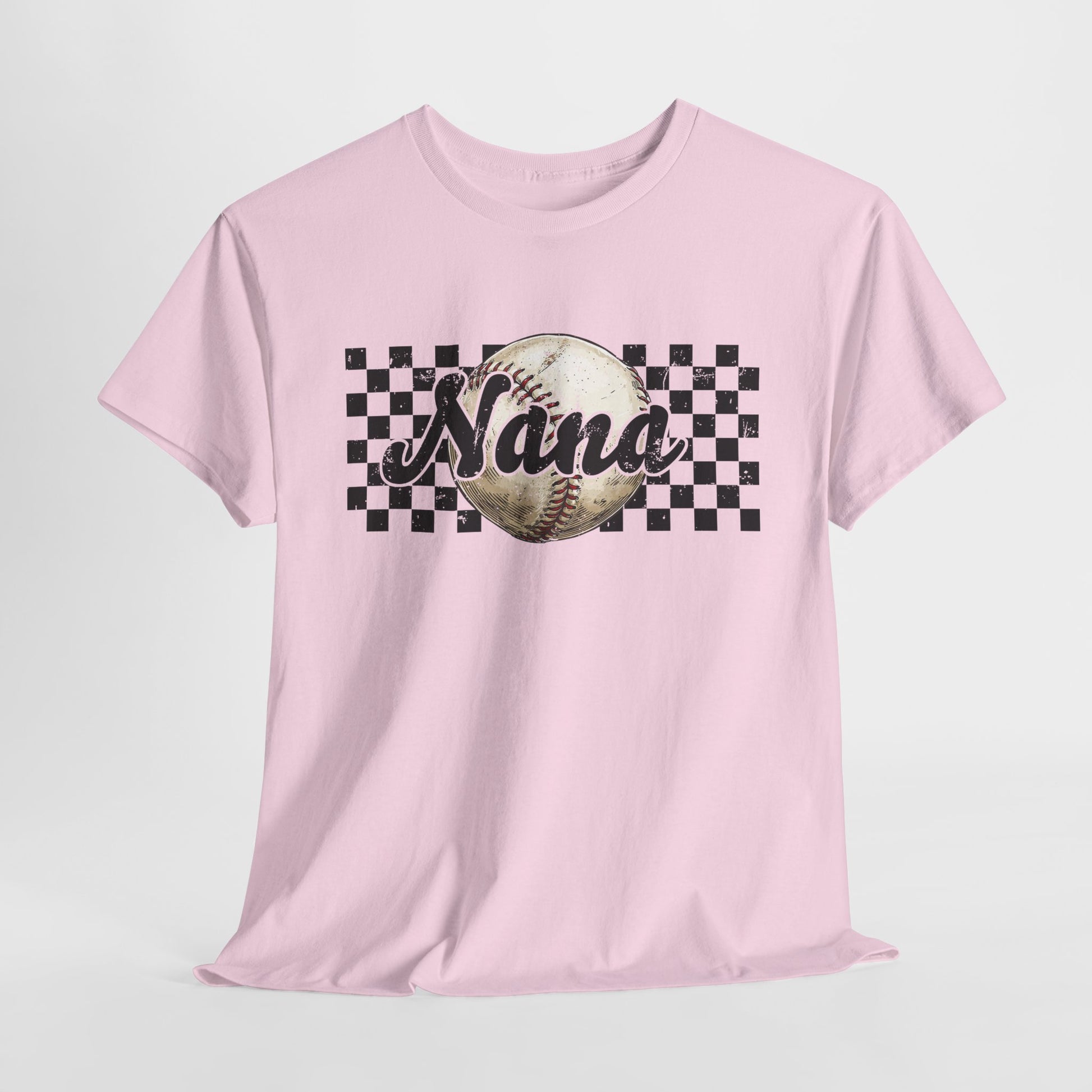 Personalized Baseball Nana Tee, Unisex Heavy Cotton Shirt for Grandparents, Sports Gift, Soft Tee for Mother's Day, Birthday Celebration