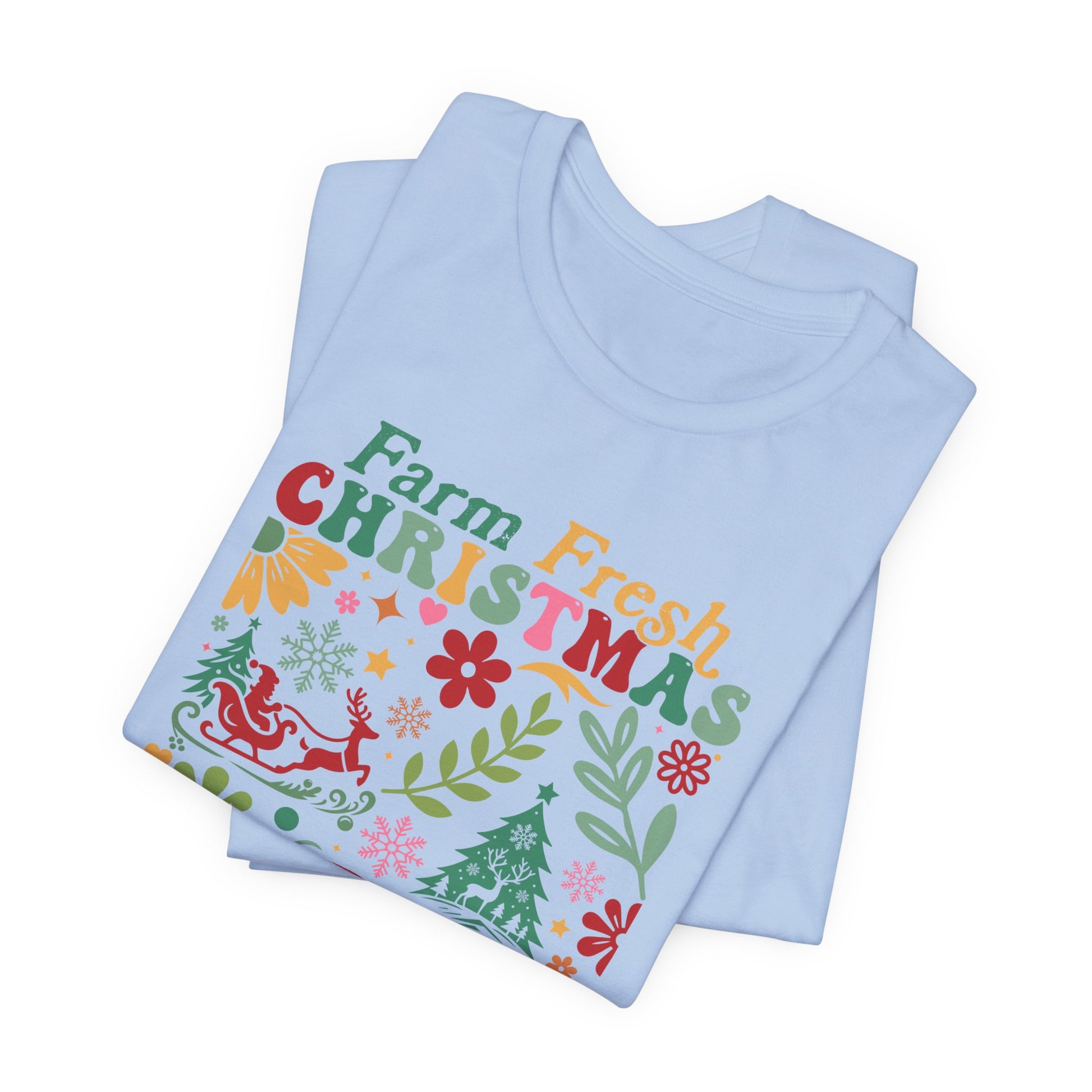 Farm Fresh Retro Jersey Short Sleeve Bella Canvas Tee