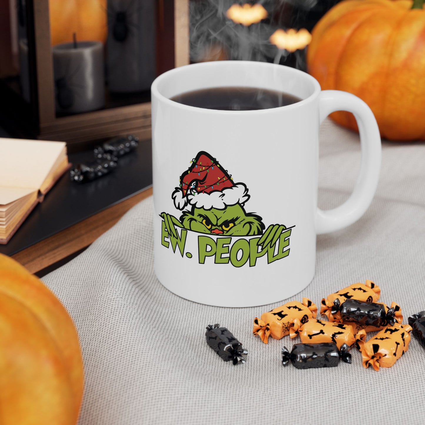 Ew. People Grinch Ceramic Mug, (11oz)