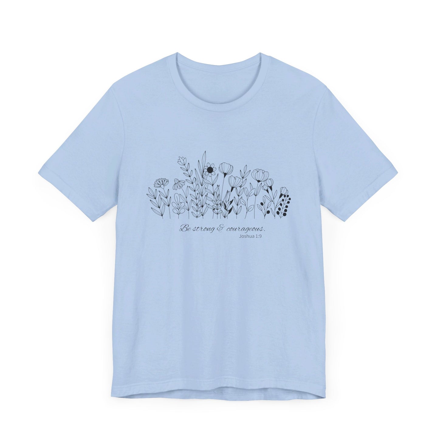 Minimalist T-Shirts, Gifts for Women, Flowers Bella Canvas, Aesthetic Tees, Floral Shirts for Women, Wild Flowers Graphic Tees Unisex