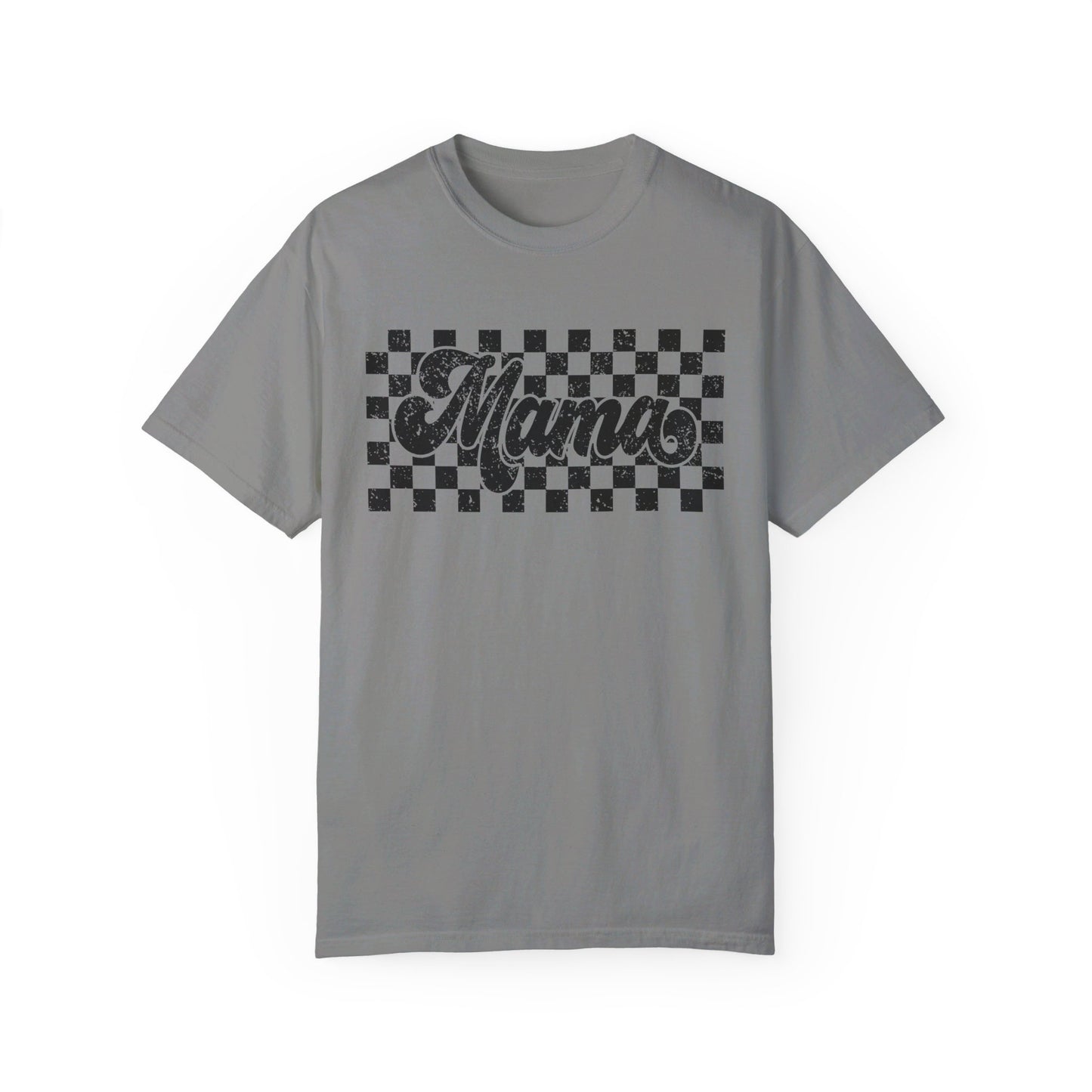 Mama Checkered Comfort Color T-Shirt