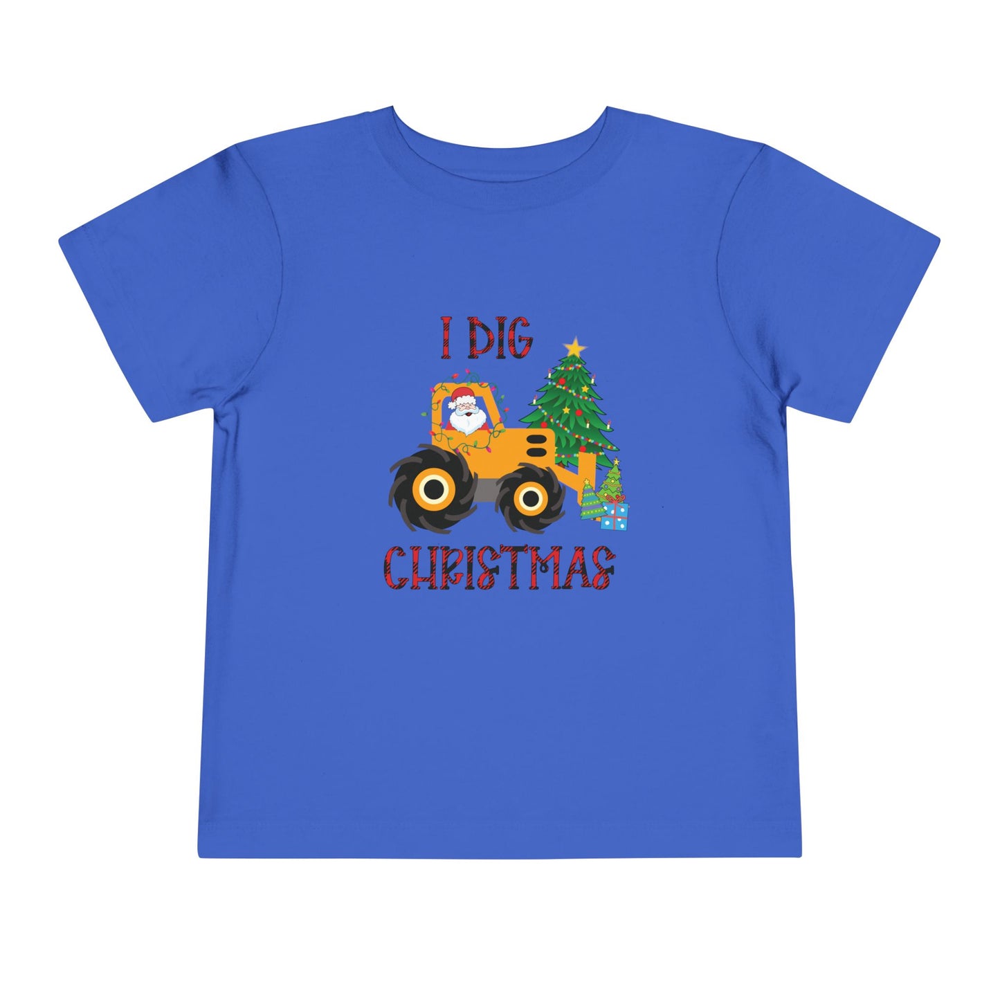 I Dig Christmas Toddler Short Sleeve Tee/Christmas Toddler Tee