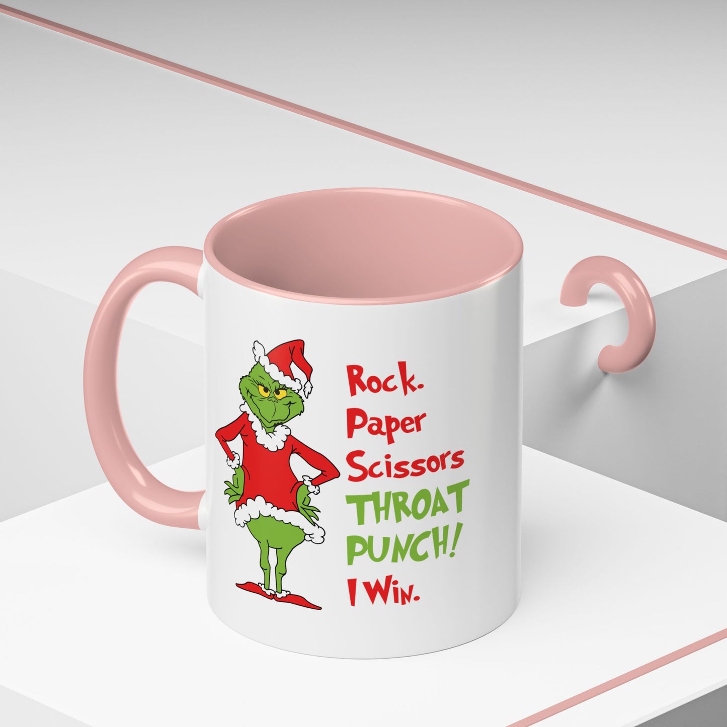Grinch Accent Coffee Mug (11 oz) /Holiday Mug/ Holiday Coffee Mug/ Funny Holiday Mug