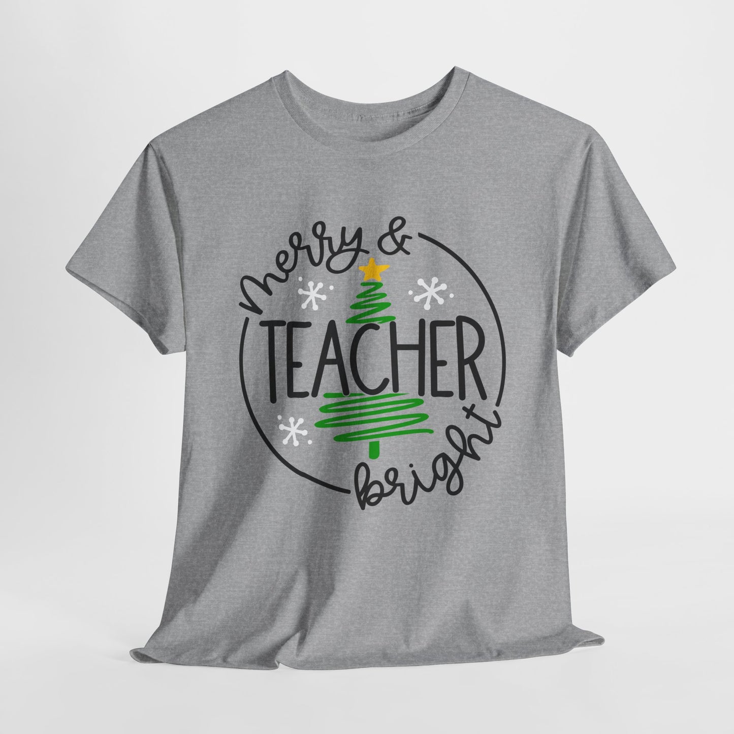 Teacher Christmas Unisex Heavy Cotton Tee/Teacher Holiday Shirt