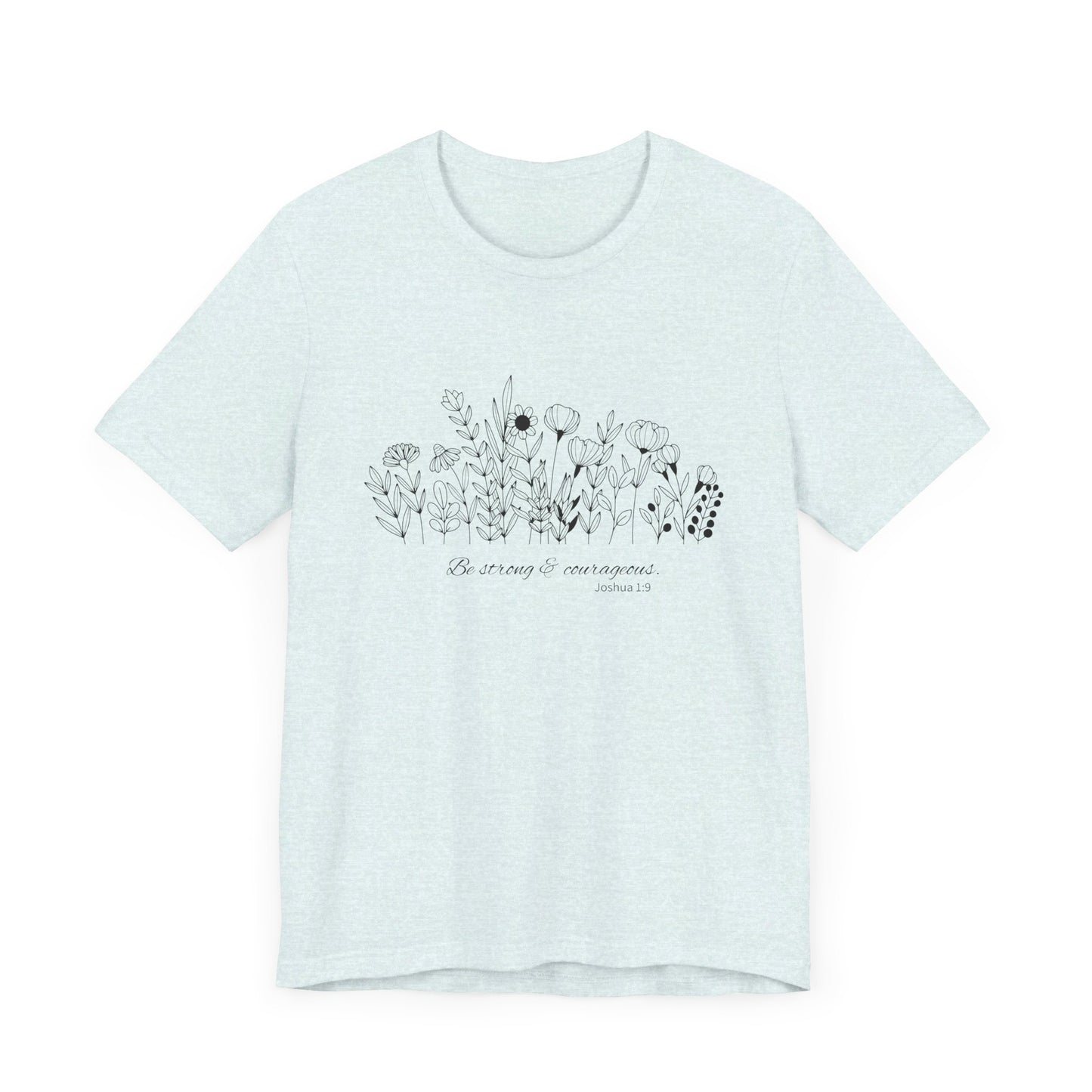 Minimalist T-Shirts, Gifts for Women, Flowers Bella Canvas, Aesthetic Tees, Floral Shirts for Women, Wild Flowers Graphic Tees Unisex