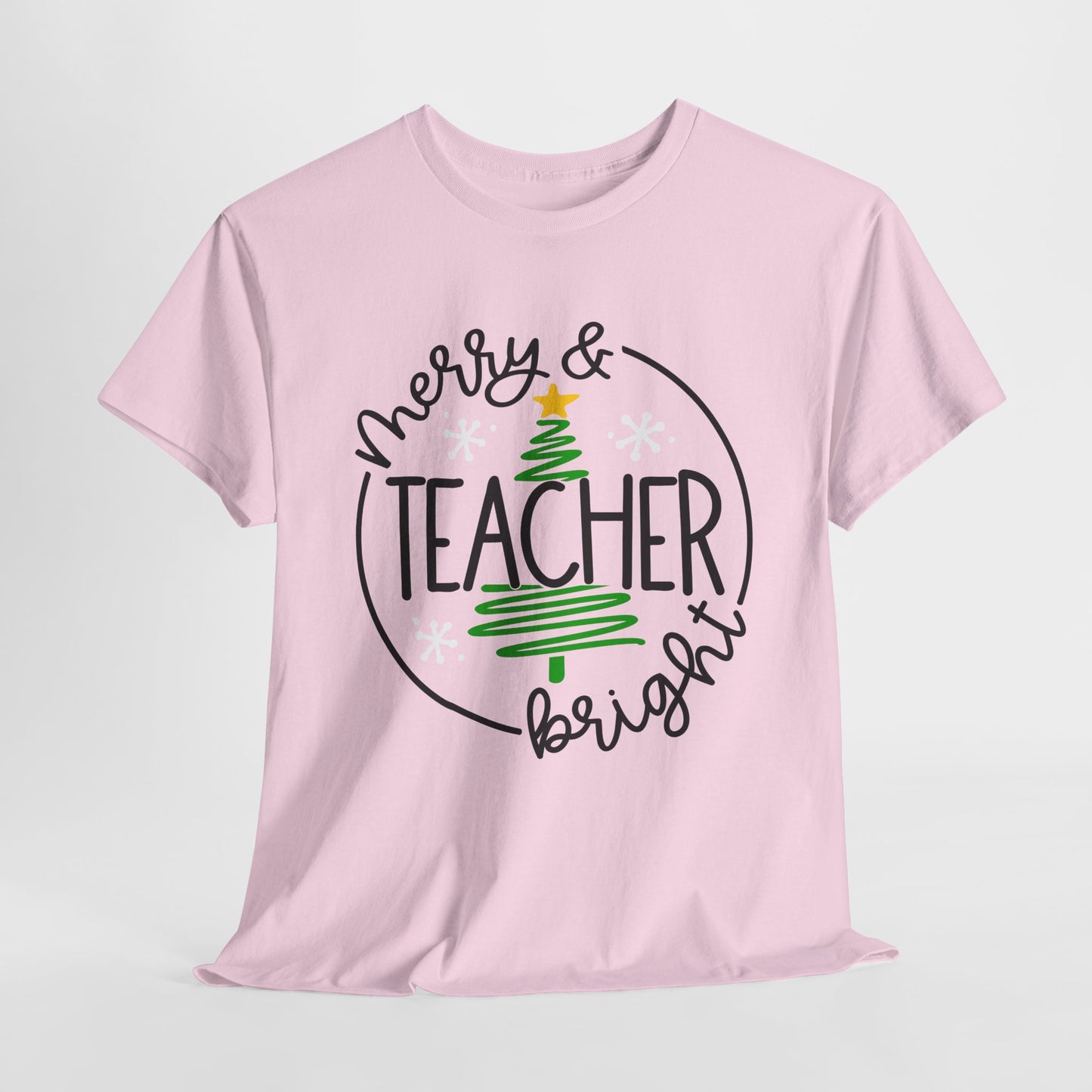 Teacher Christmas Unisex Heavy Cotton Tee/Teacher Holiday Shirt