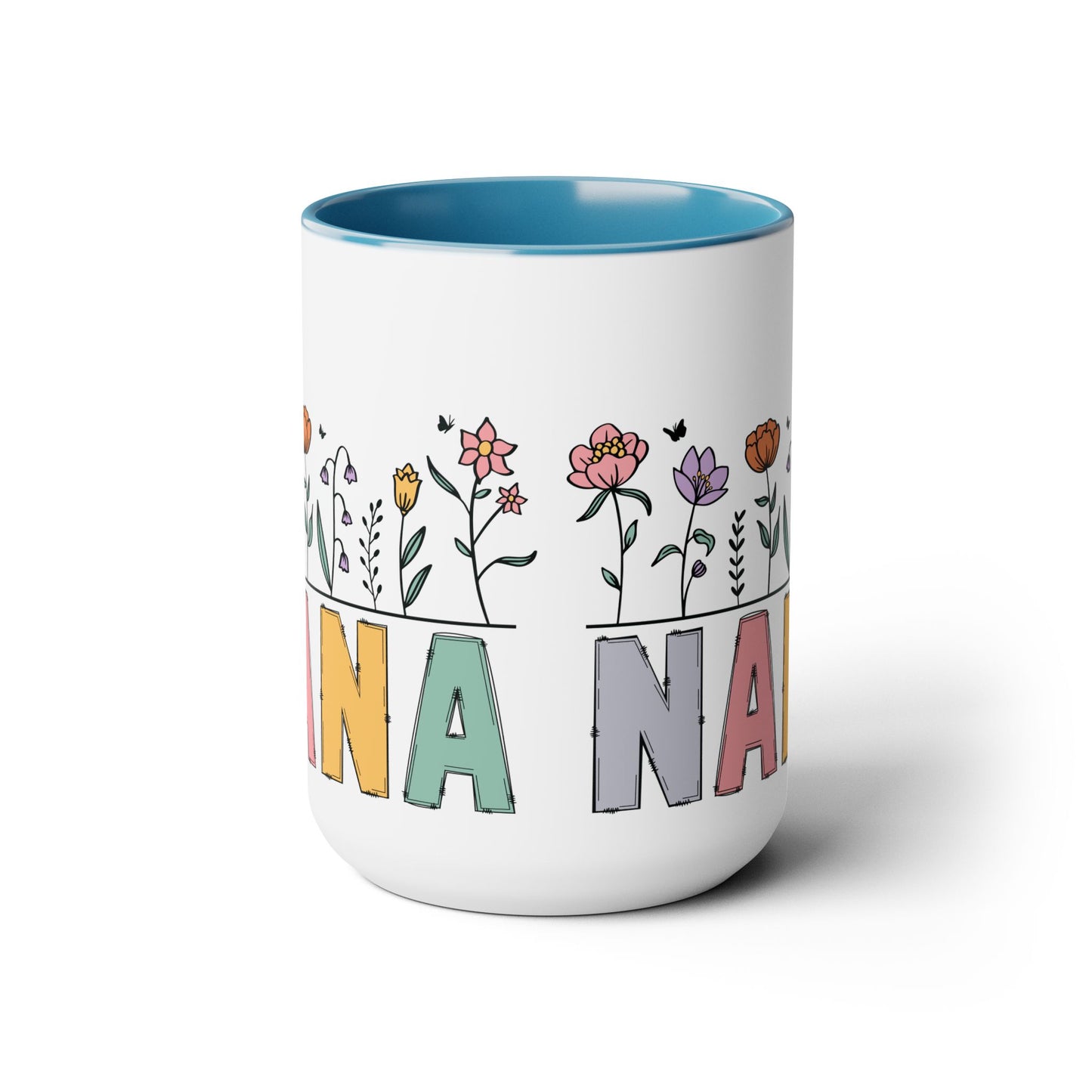 Nana Large Two-Tone Coffee Mugs, 15oz