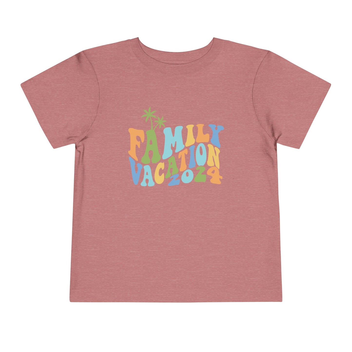 Family Vacation 2024 Matching Toddler Short Sleeve Tee