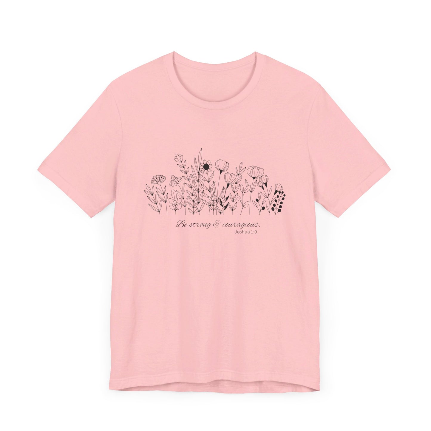 Minimalist T-Shirts, Gifts for Women, Flowers Bella Canvas, Aesthetic Tees, Floral Shirts for Women, Wild Flowers Graphic Tees Unisex