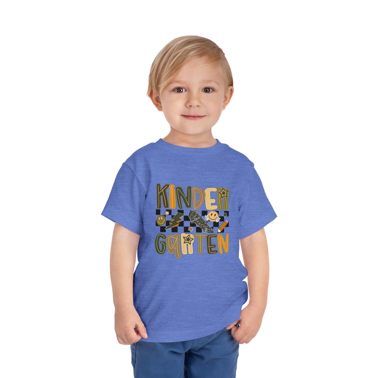 Kindergarten Vibes Toddler Tee, Cute Kids Shirt, Back to School Outfit, Fun Children’s Apparel, Birthday Gift
