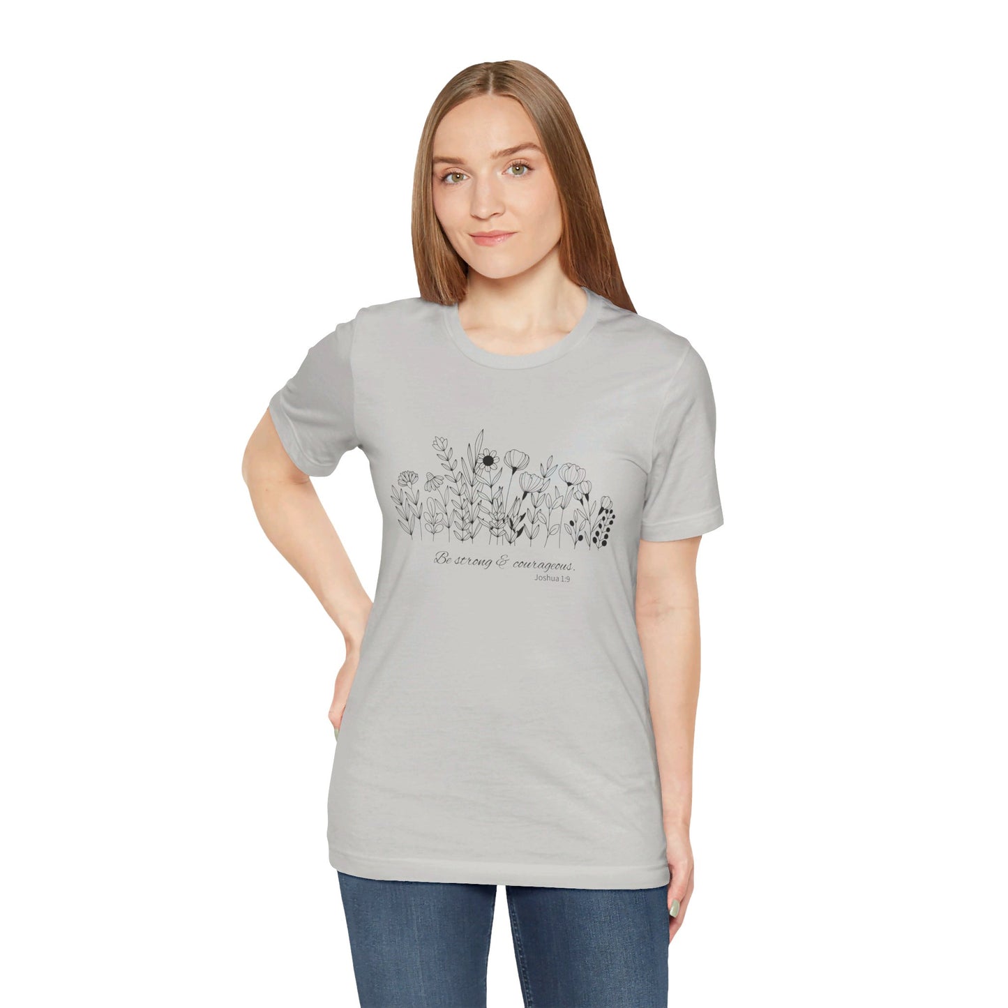 Minimalist T-Shirts, Gifts for Women, Flowers Bella Canvas, Aesthetic Tees, Floral Shirts for Women, Wild Flowers Graphic Tees Unisex
