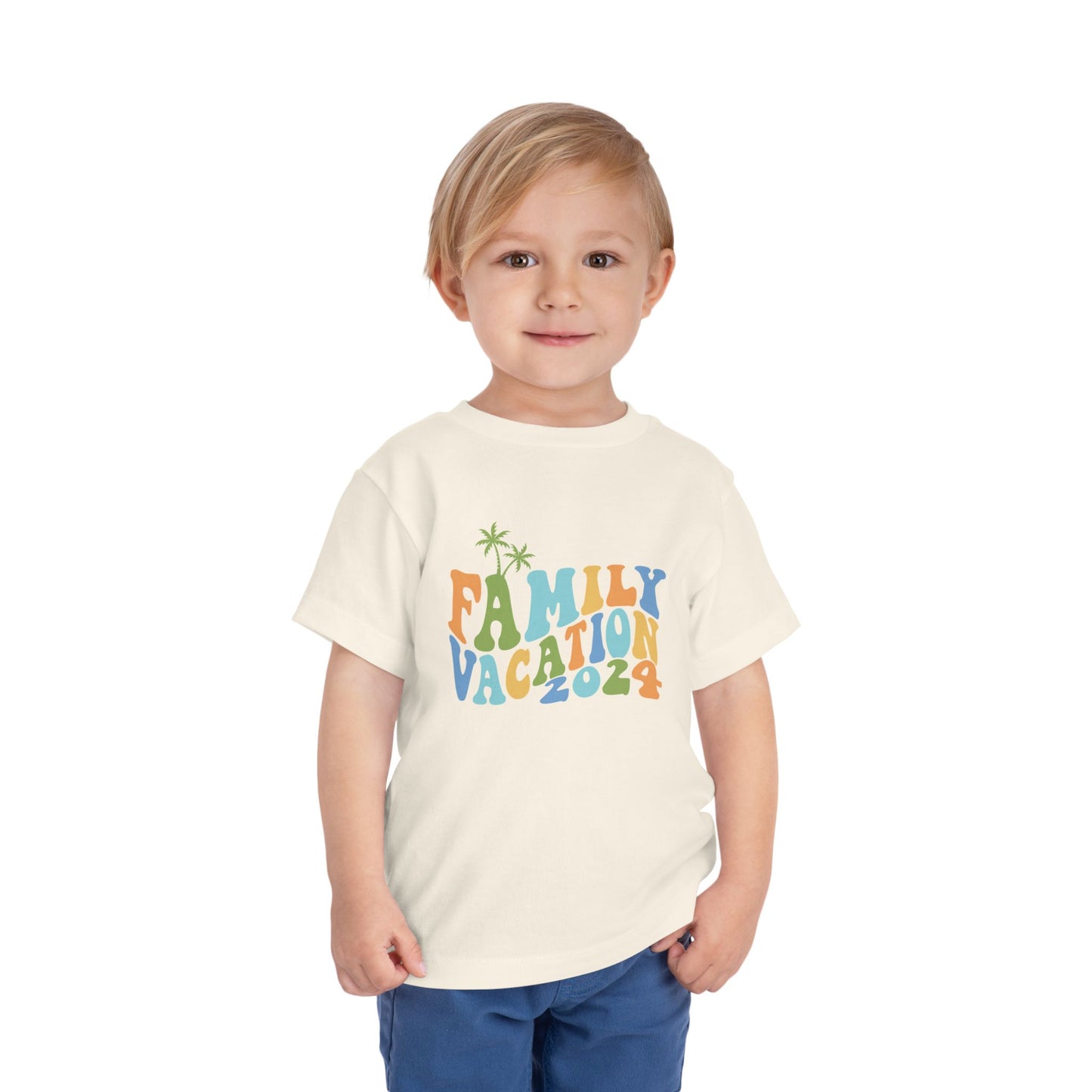 Family Vacation 2024 Matching Toddler Short Sleeve Tee