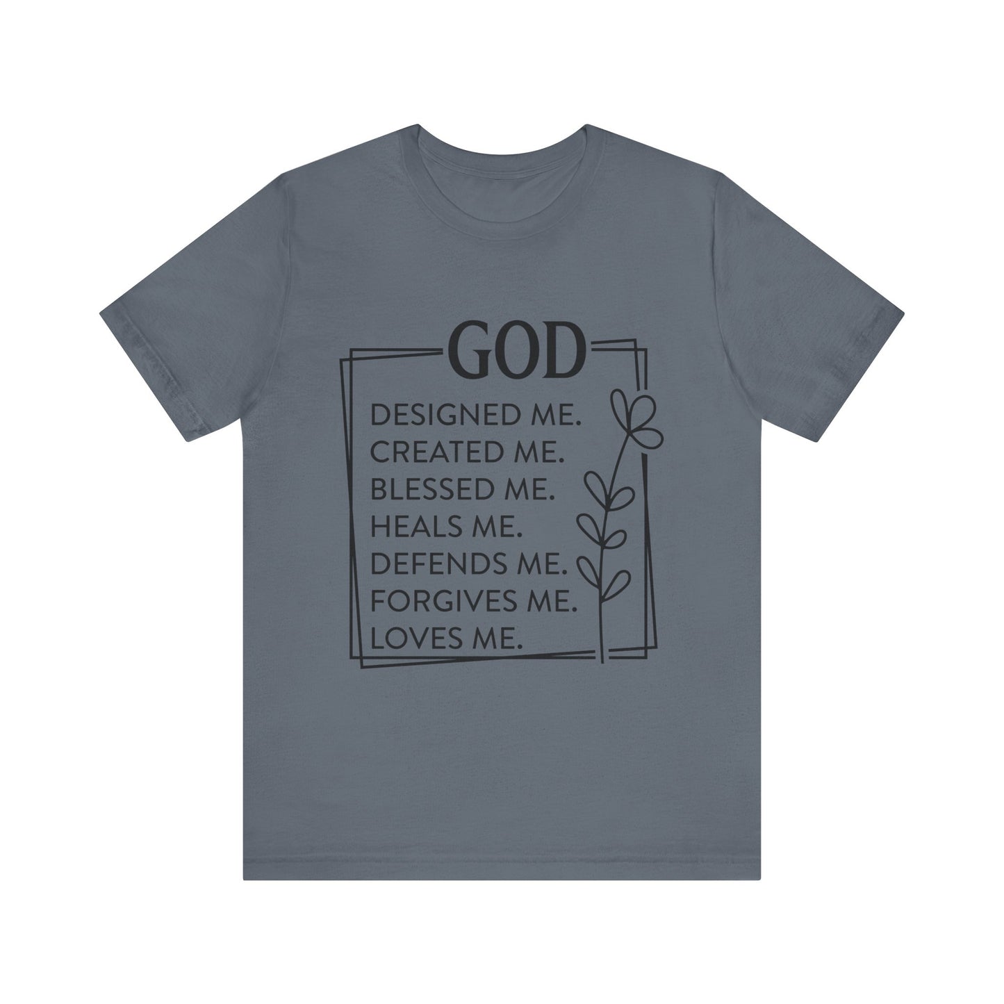 God Designed Me Jersey Short Sleeve Tee