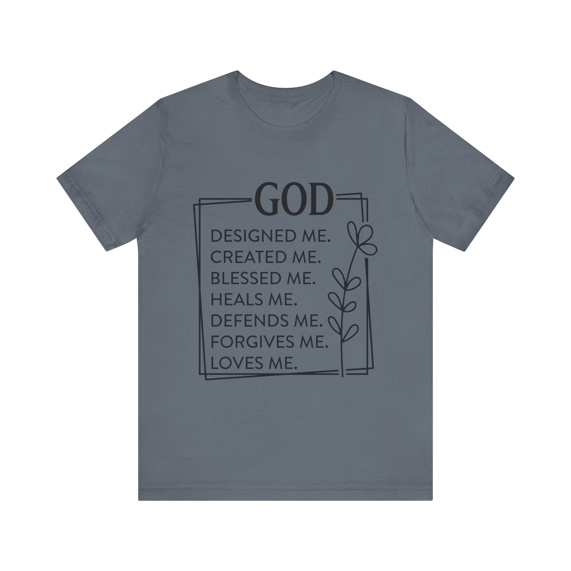 God Designed Me Jersey Short Sleeve Tee