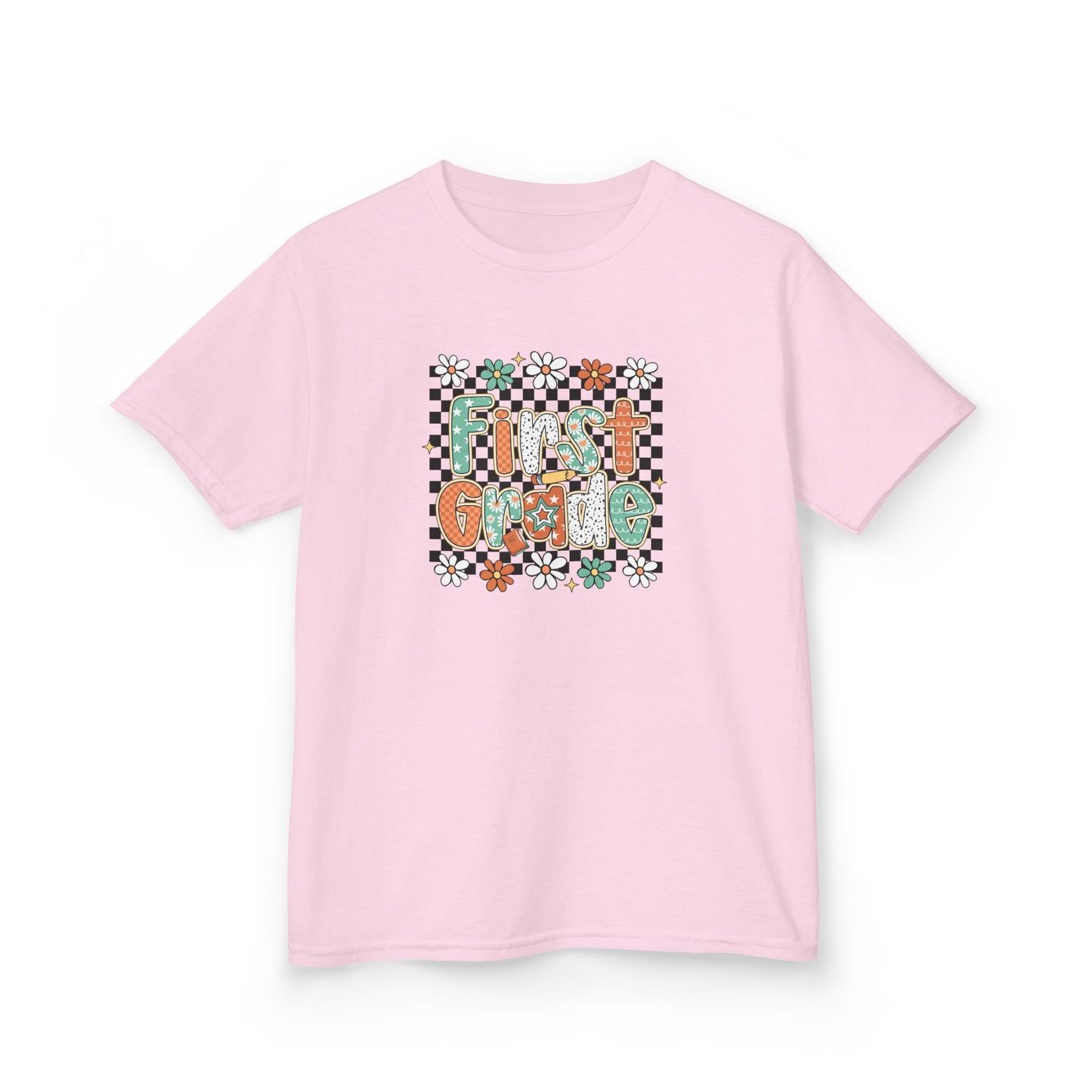 Youth First Grade Tee, Kids T-Shirt, Back to School Shirt, Educational Kids Clothing, Boys and Girls First Day of School Top