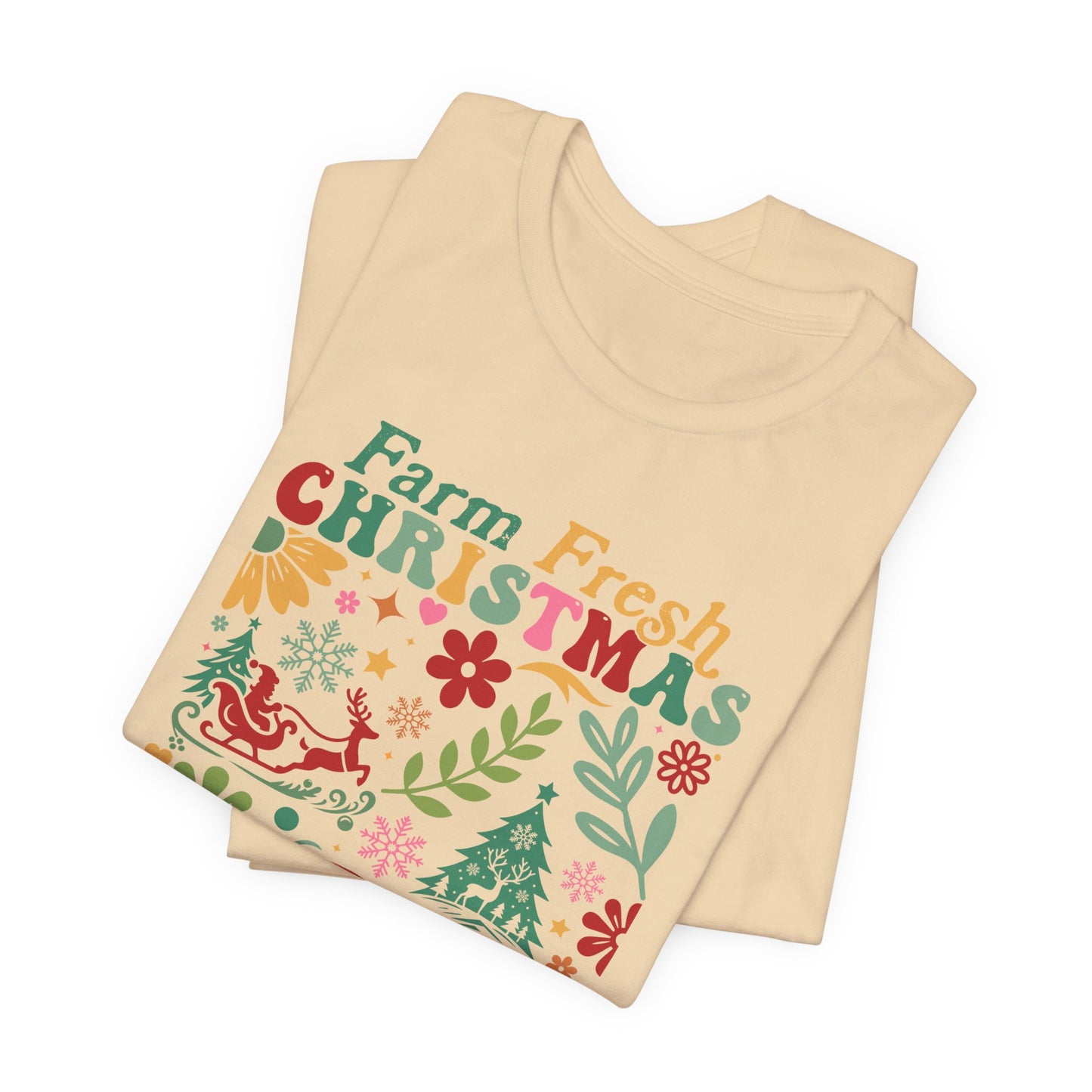 Farm Fresh Retro Jersey Short Sleeve Bella Canvas Tee