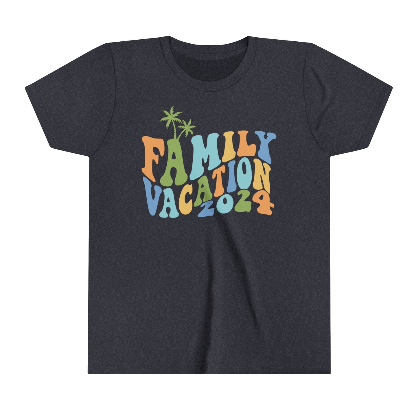 Family Vacation 2024 Matching Family Unisex Youth Short Sleeve Tee