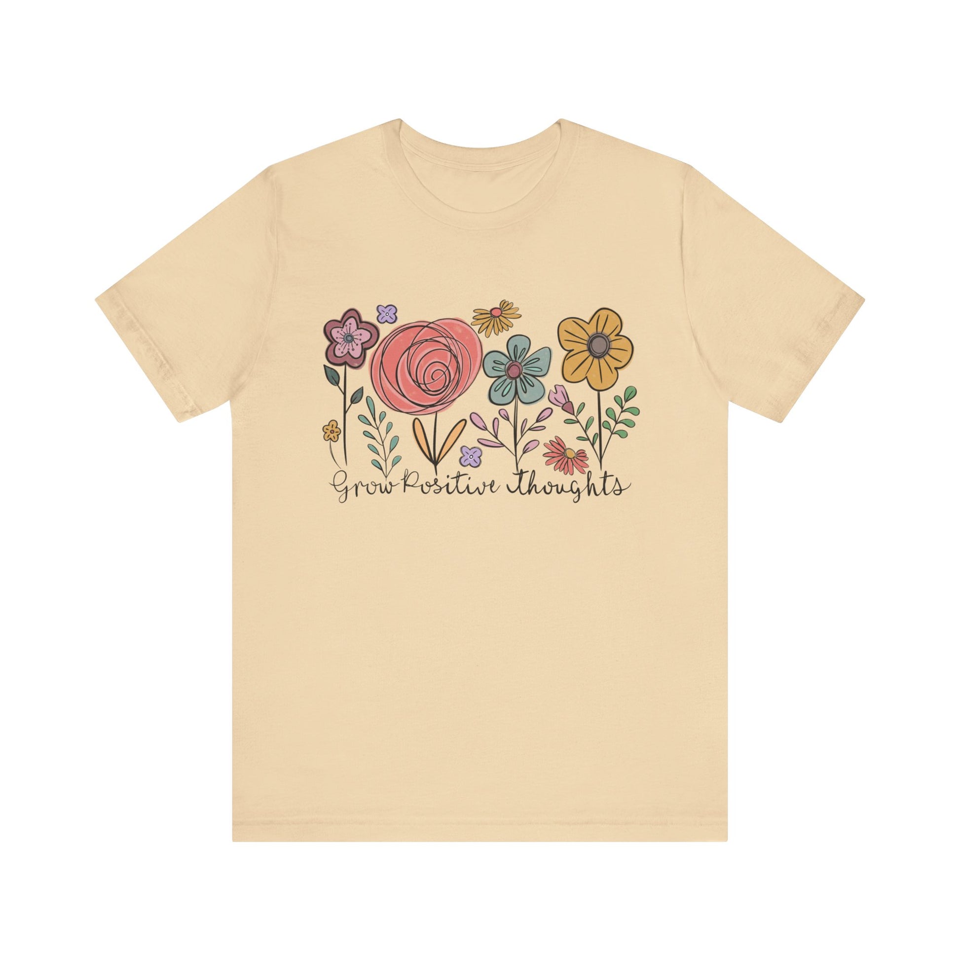 Grow Positive Thoughts Floral T-Shirt