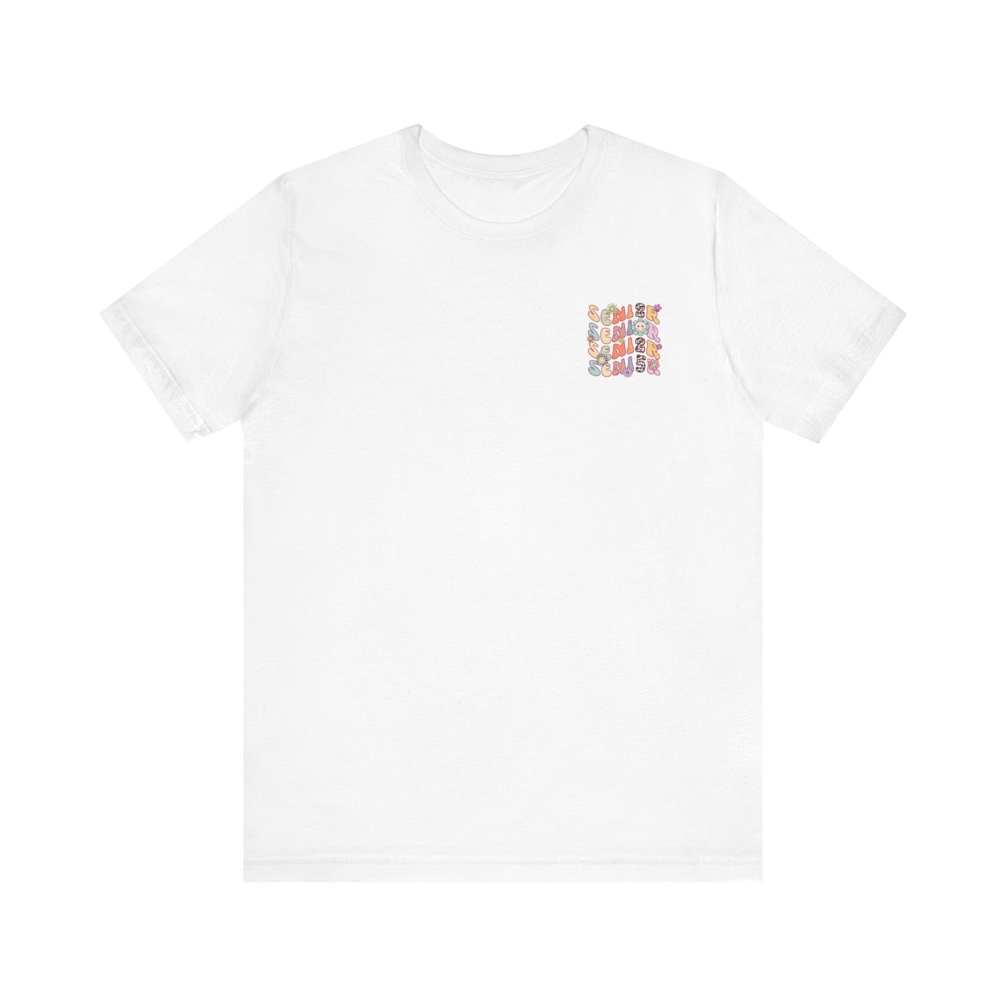 Senior 2025 Bella Canvas Unisex Garment-Dyed T-shirt/Front and back design/Senior 2025/Class of 2025/Graduation class of 2025/gift for her