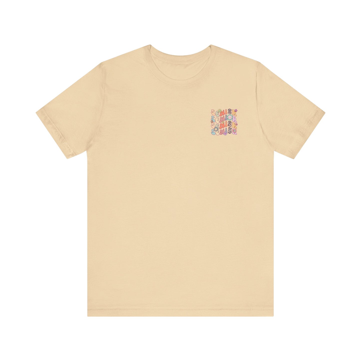 Senior 2025 Bella Canvas Unisex Garment-Dyed T-shirt/Front and back design/Senior 2025/Class of 2025/Graduation class of 2025/gift for her