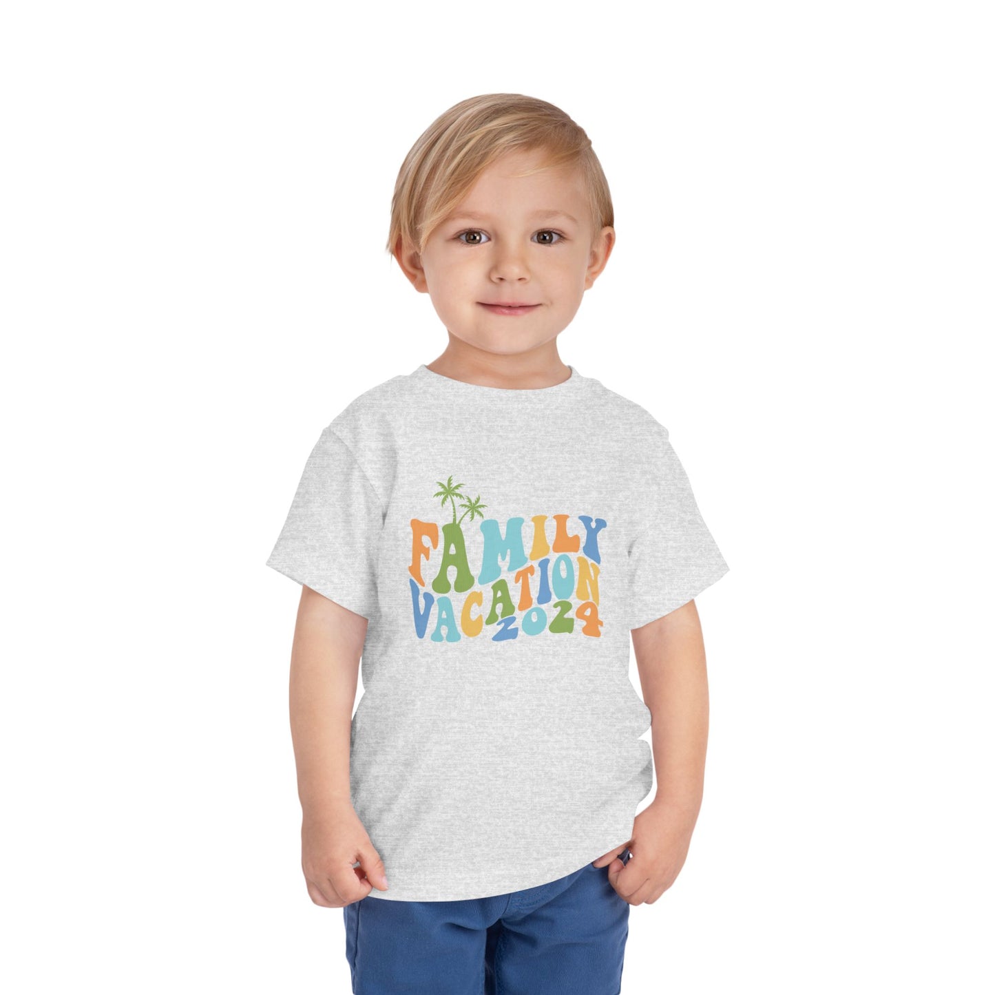Family Vacation 2024 Matching Toddler Short Sleeve Tee