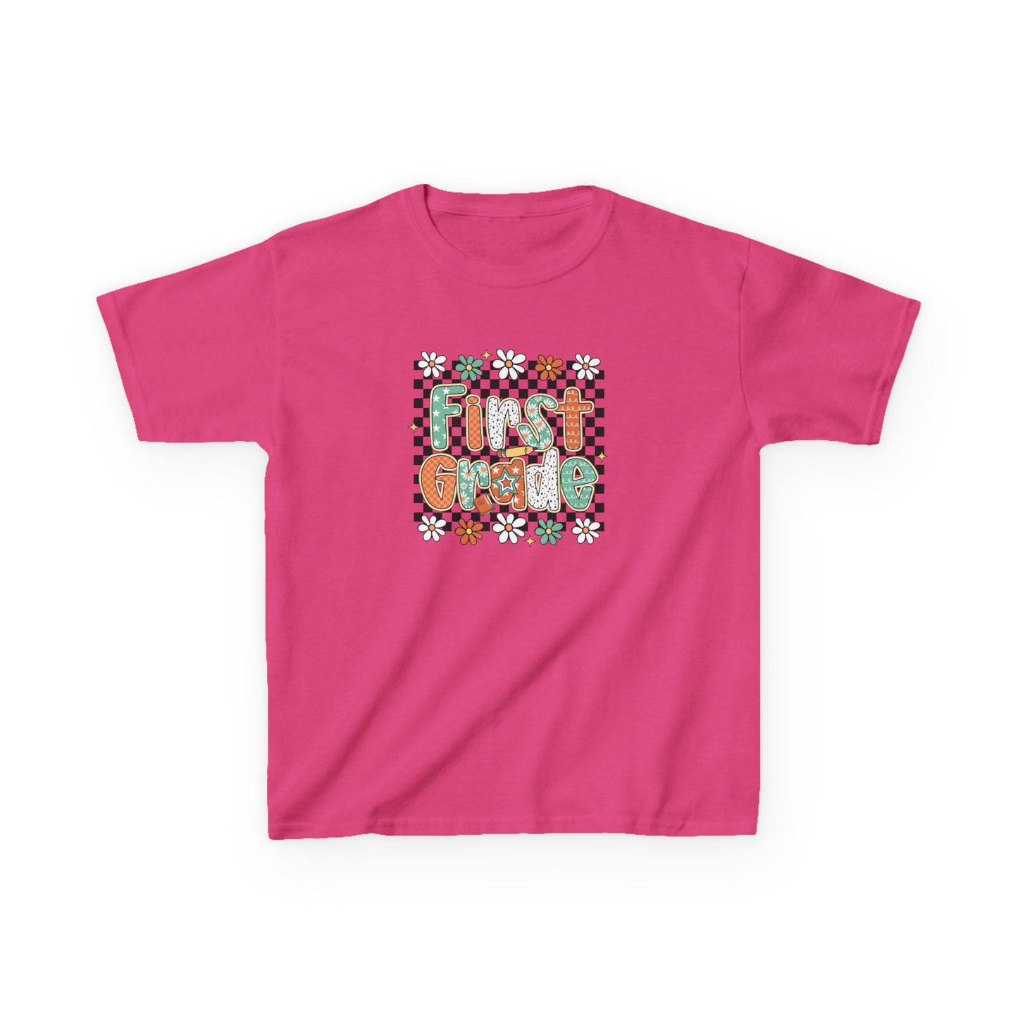 Youth First Grade Tee, Kids T-Shirt, Back to School Shirt, Educational Kids Clothing, Boys and Girls First Day of School Top