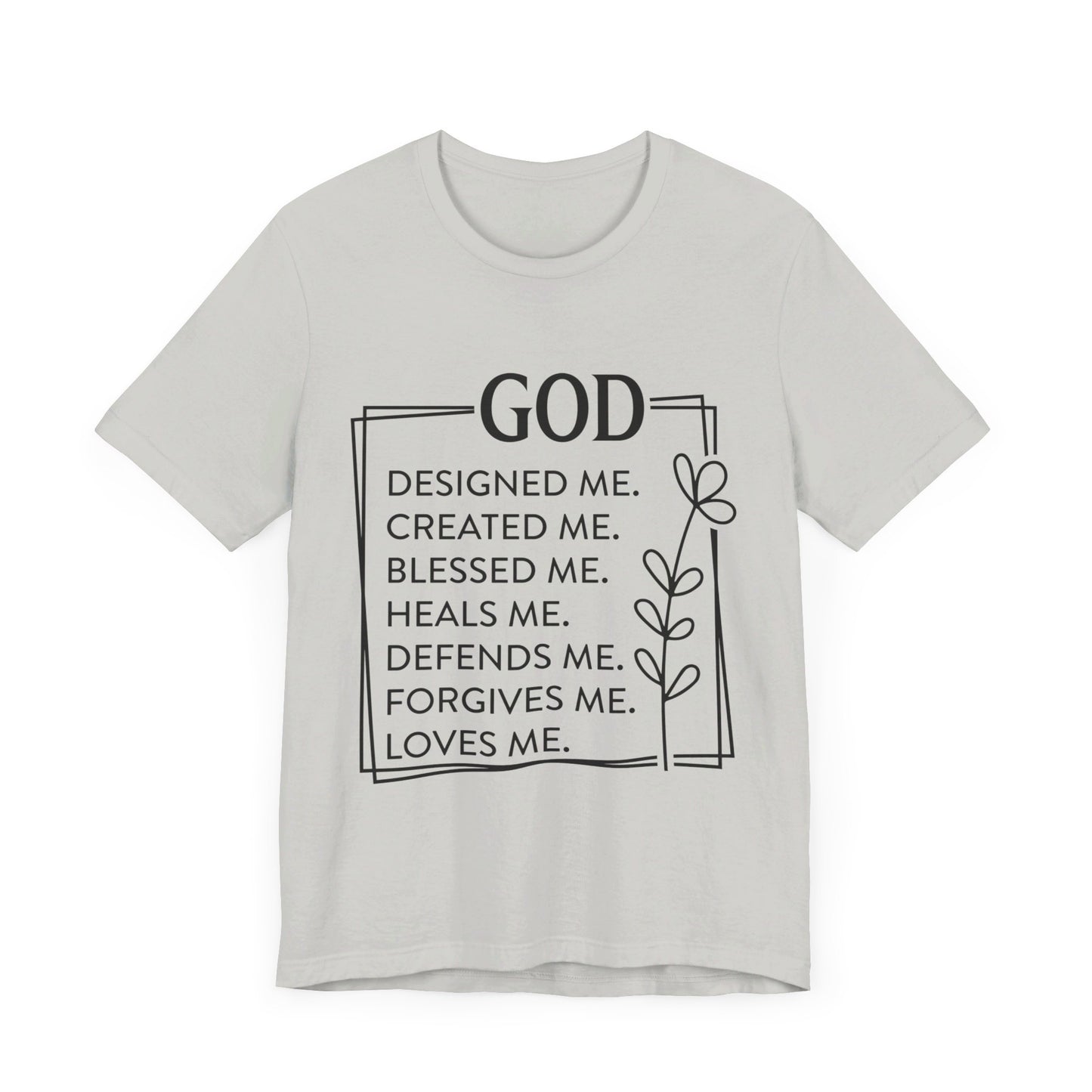 God Designed Me Jersey Short Sleeve Tee