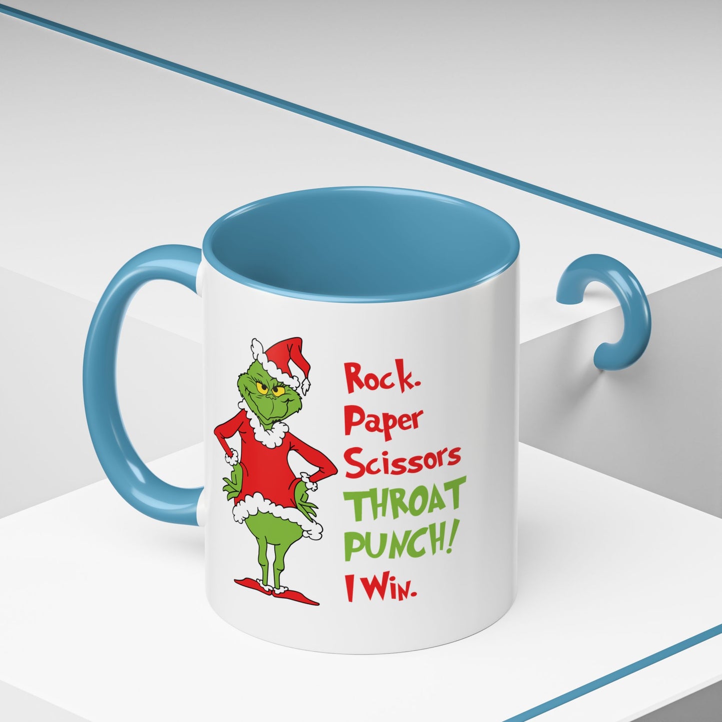 Grinch Accent Coffee Mug (11 oz) /Holiday Mug/ Holiday Coffee Mug/ Funny Holiday Mug