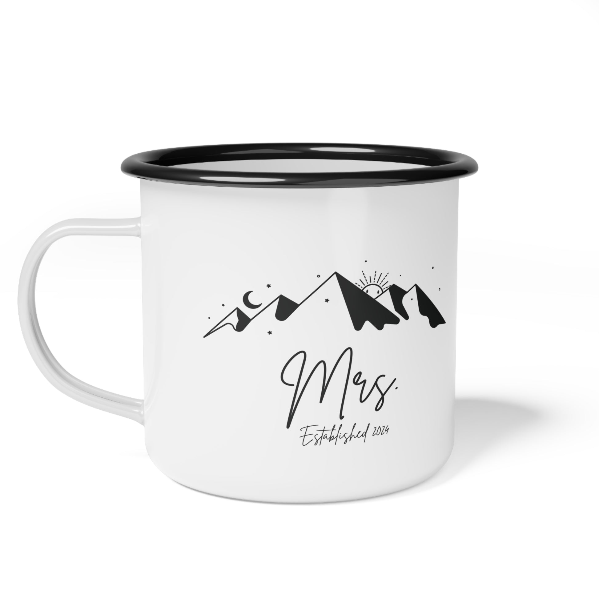 Mrs. Est. 2024 Mountains Camp Coffee Mugs 