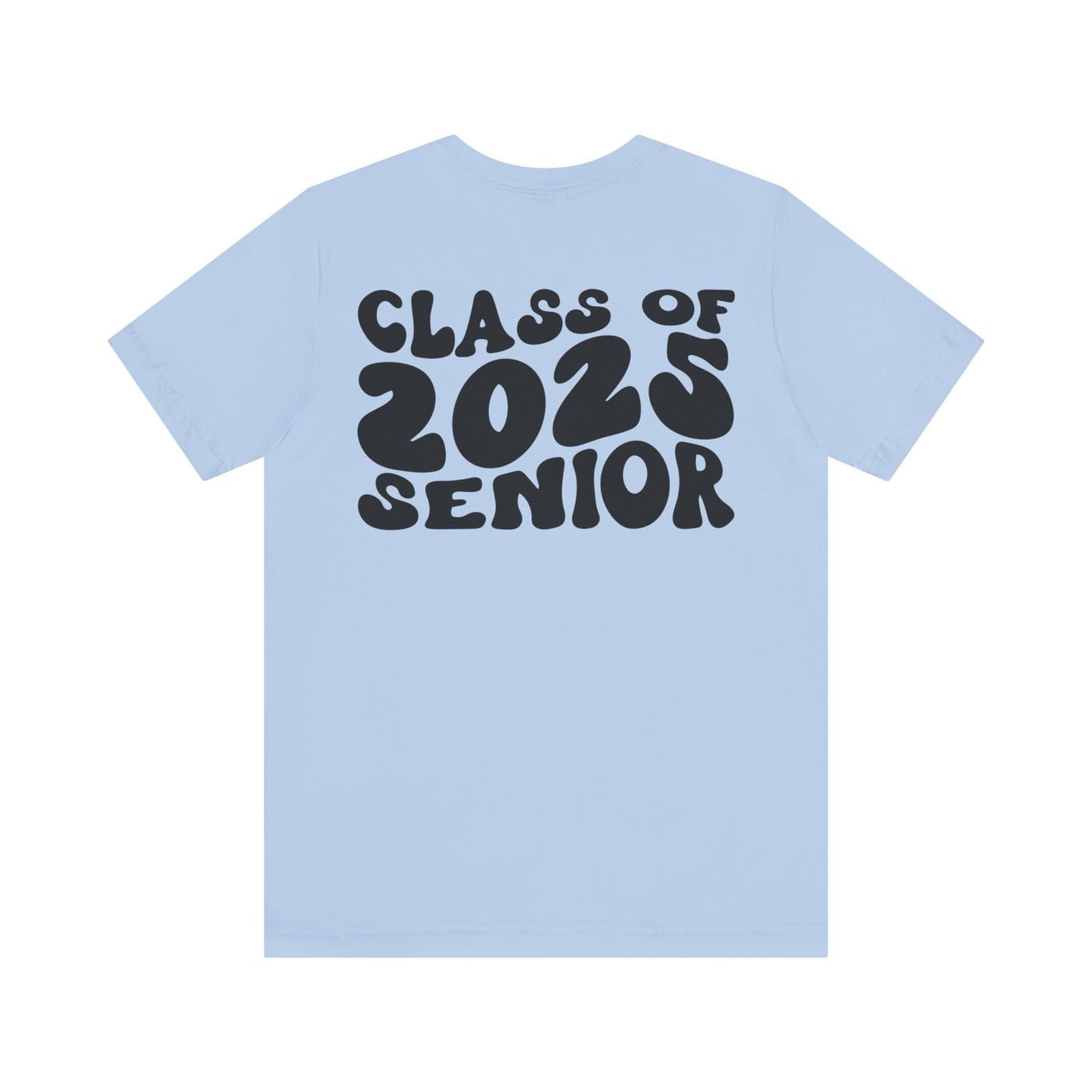 Senior 2025 Front and Back Design Short Sleeve Tee/Panthers 2025