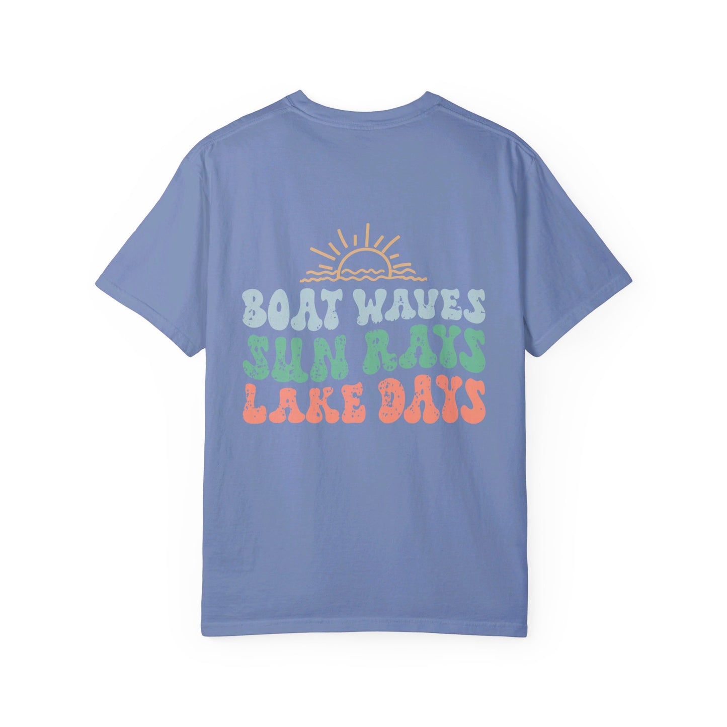 Lake Days Comfort Color T-shirt/ Front & Back Design