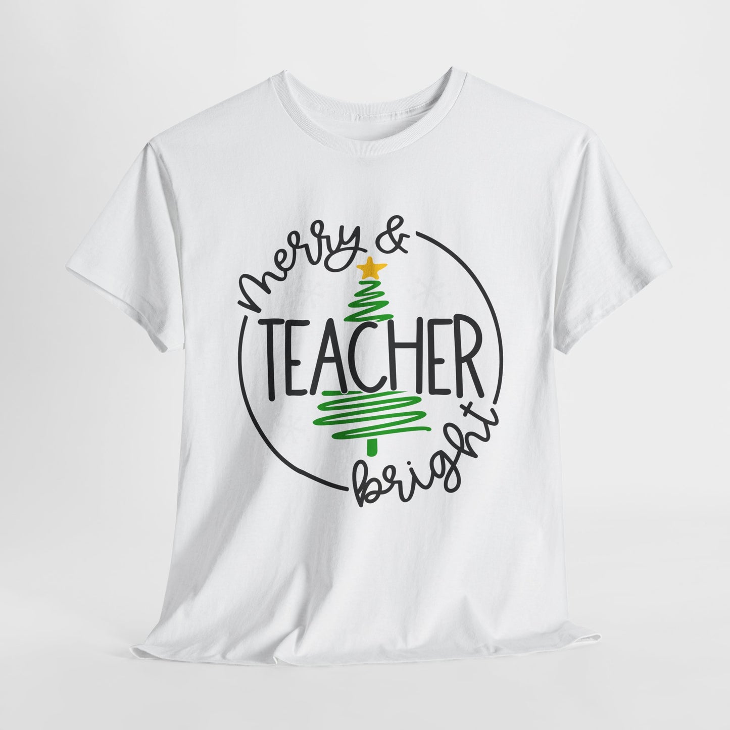 Teacher Christmas Unisex Heavy Cotton Tee/Teacher Holiday Shirt