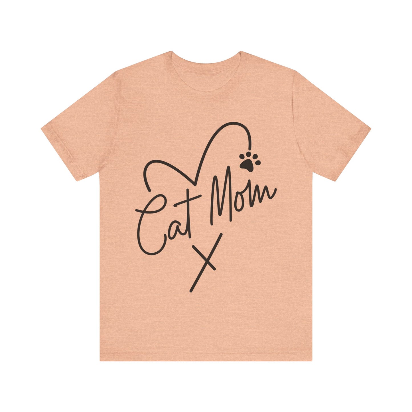 Cat Mom Short Sleeve T-Shirt