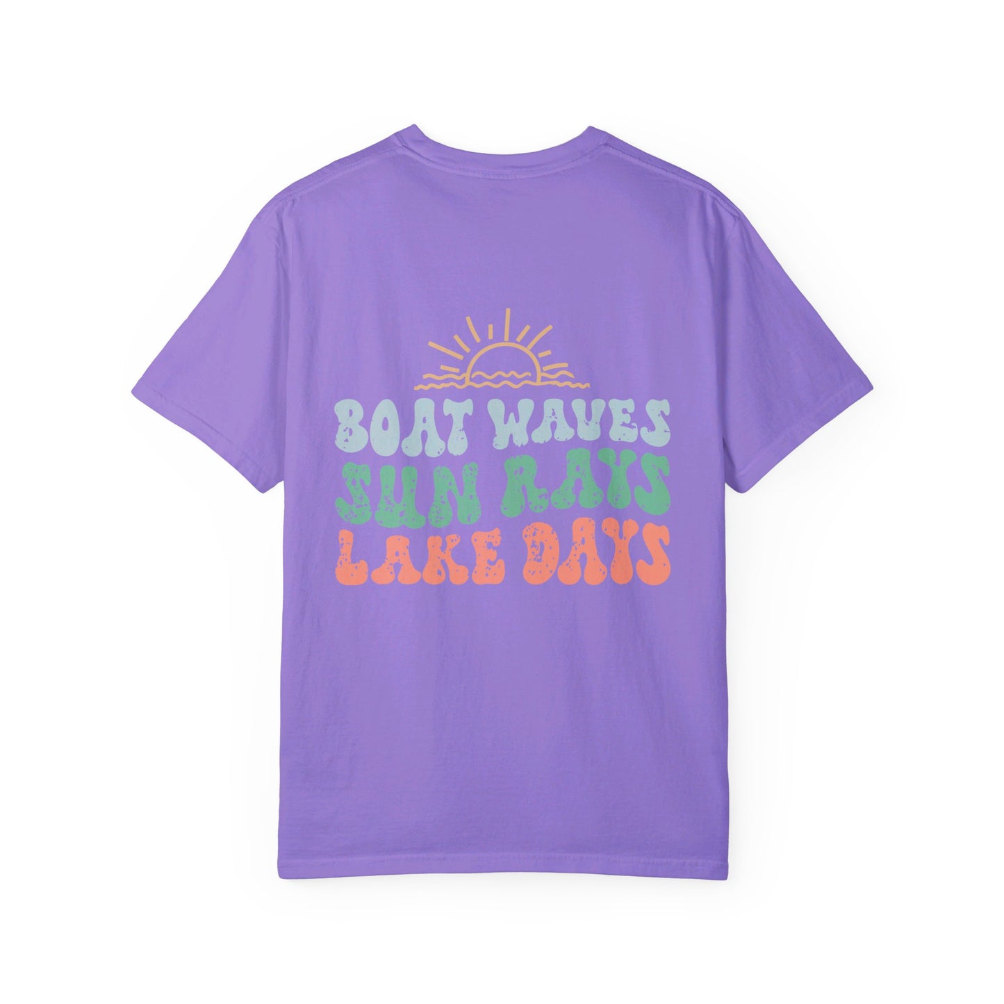 Lake Days Comfort Color T-shirt/ Front & Back Design