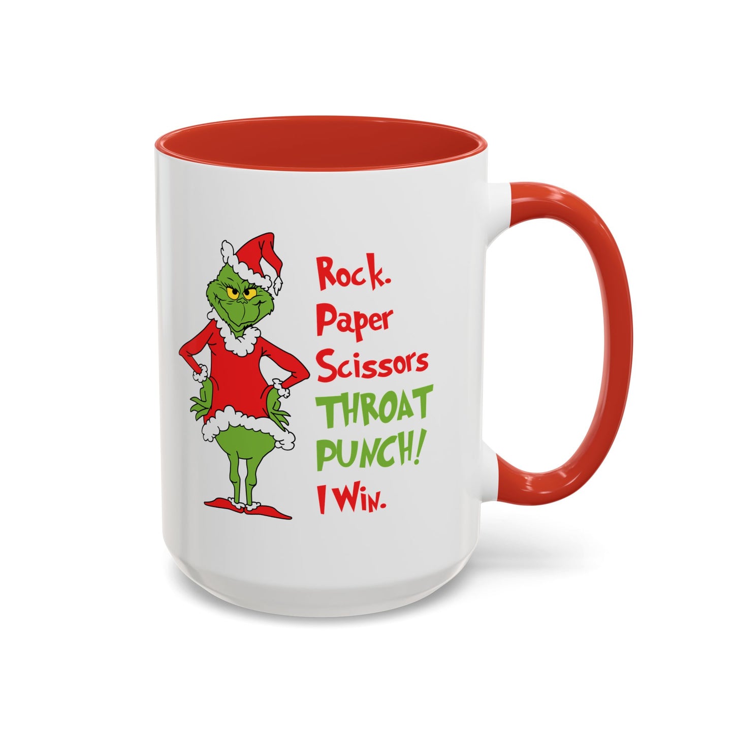 Grinch Accent Coffee Mug (11 oz) /Holiday Mug/ Holiday Coffee Mug/ Funny Holiday Mug