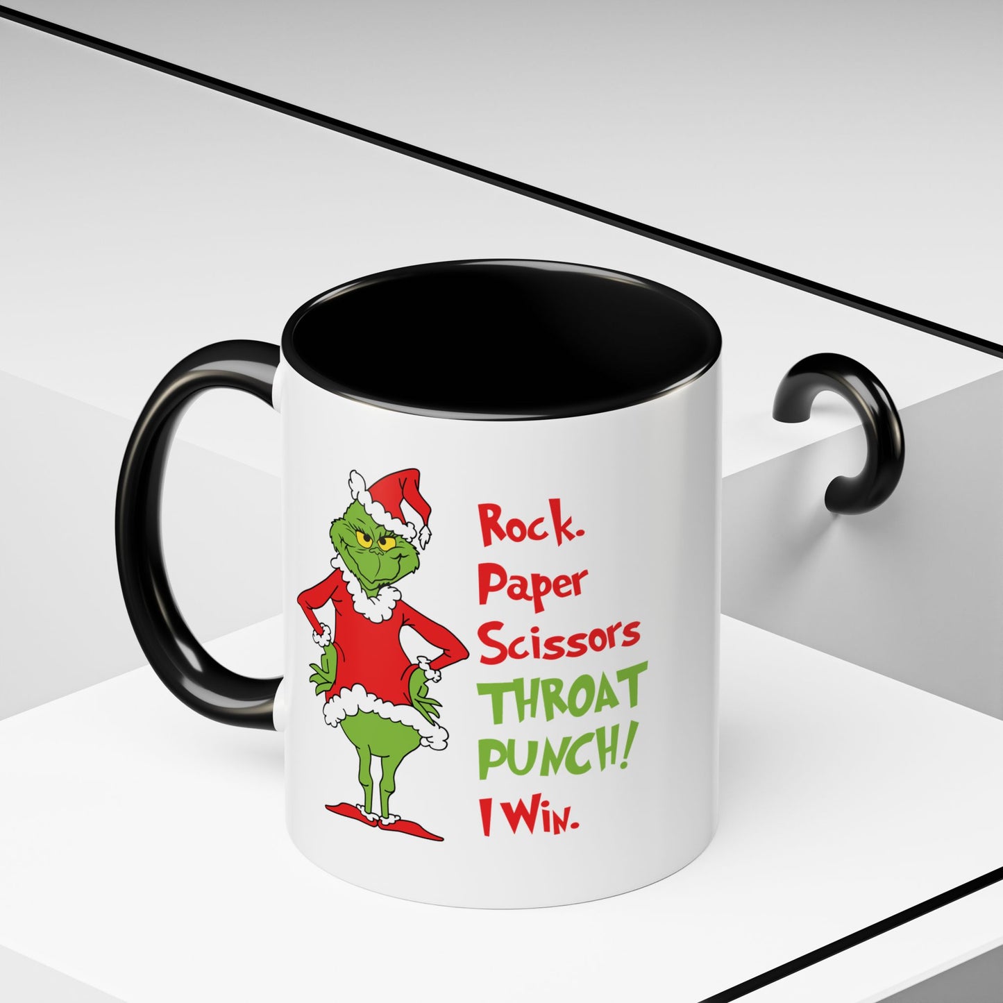 Grinch Accent Coffee Mug (11 oz) /Holiday Mug/ Holiday Coffee Mug/ Funny Holiday Mug